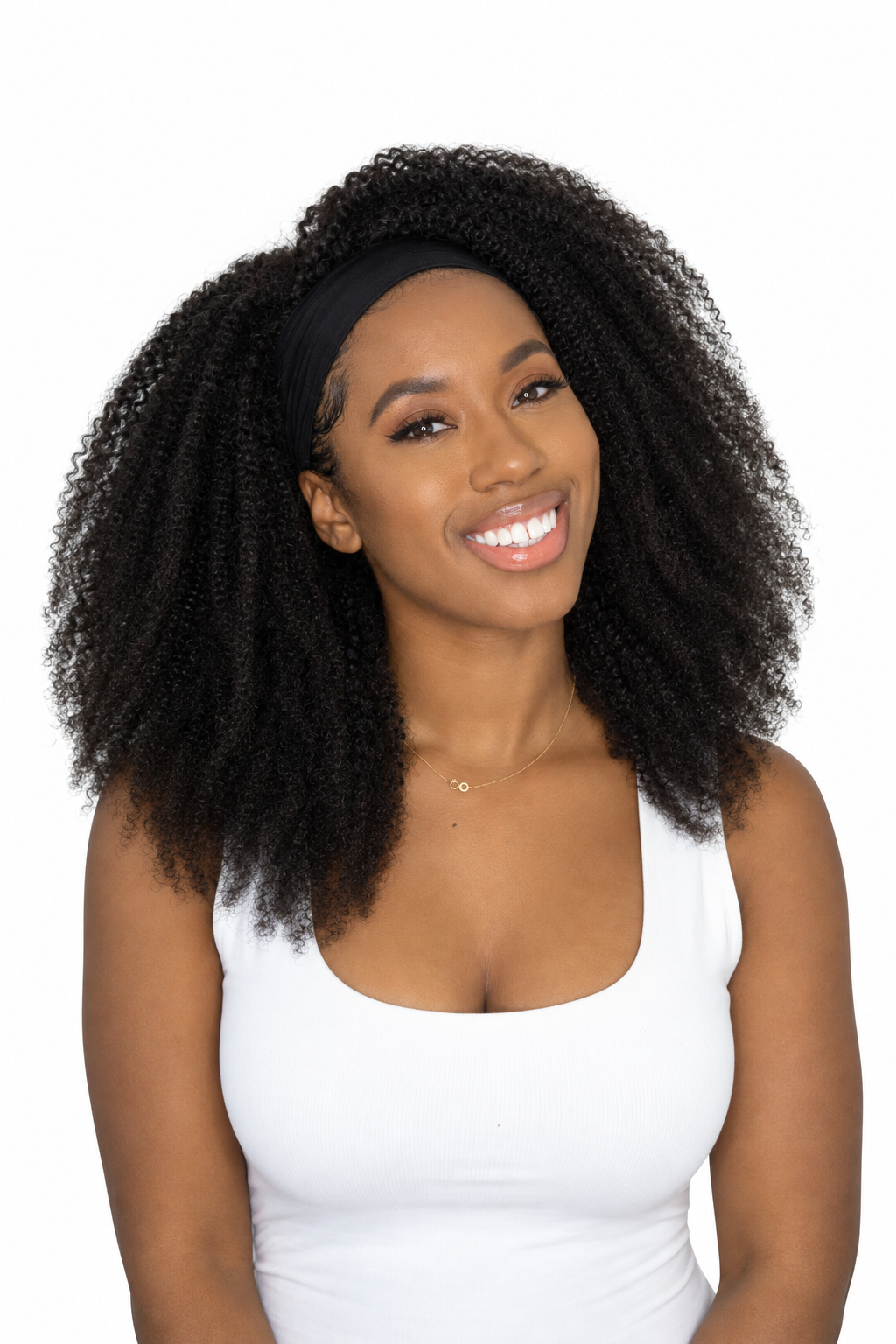 Kinky Coarse Afro Headband Wig