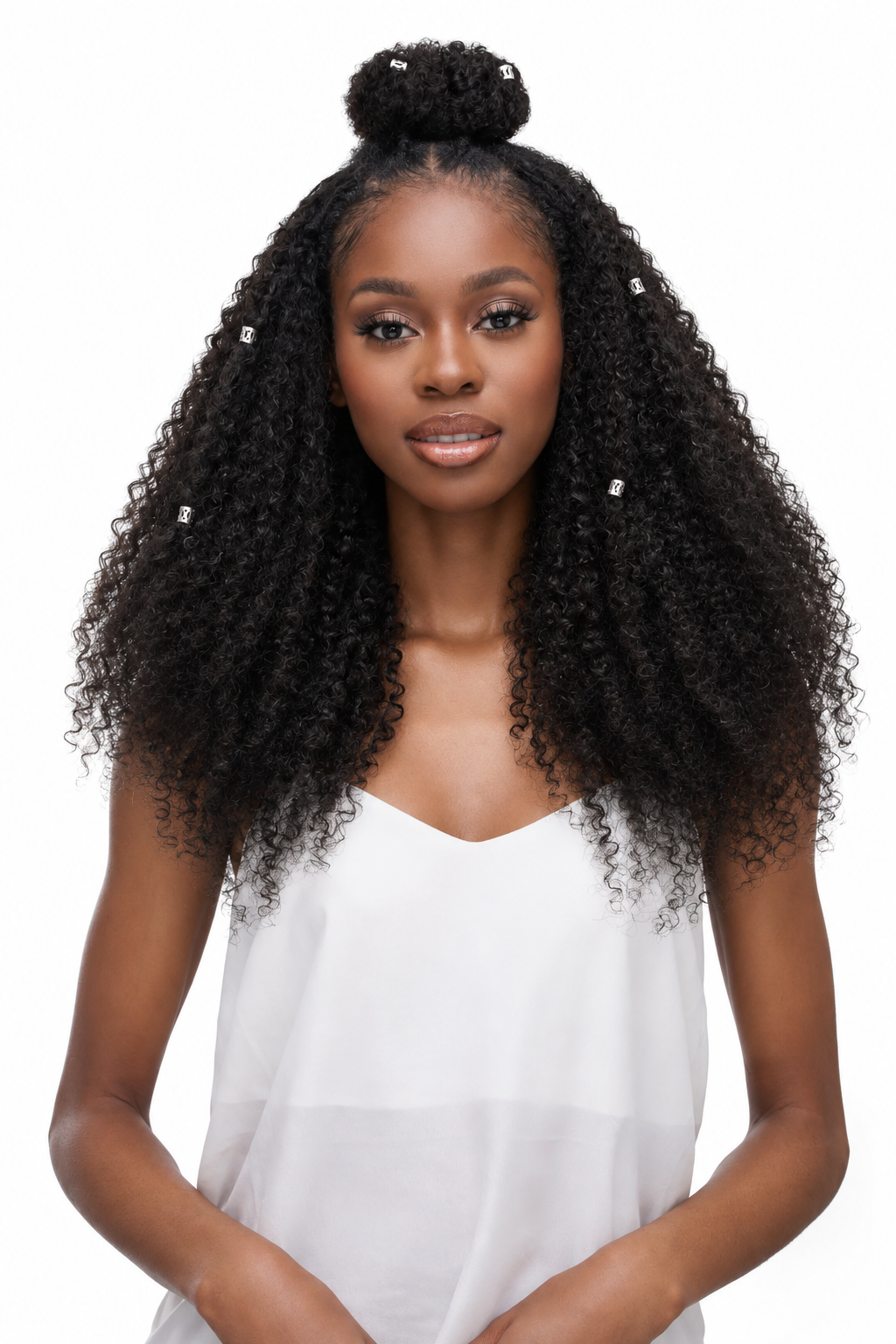 Kinky Curls Curly U/V-Part Wig