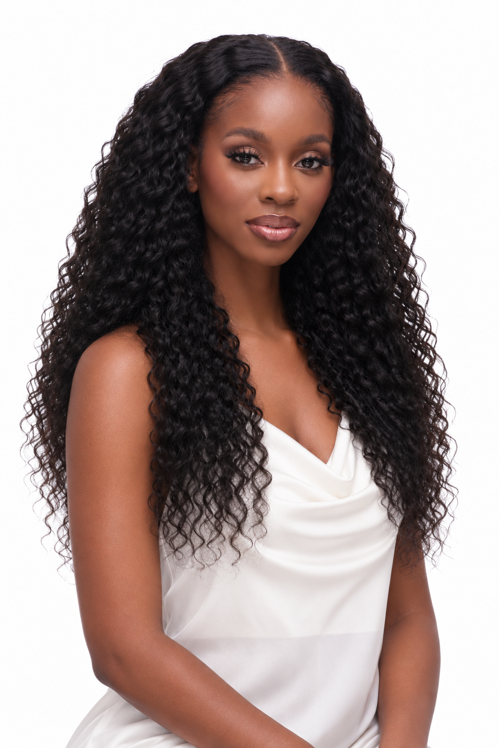 Brazilian Curly Wavy U/V-Part Wig