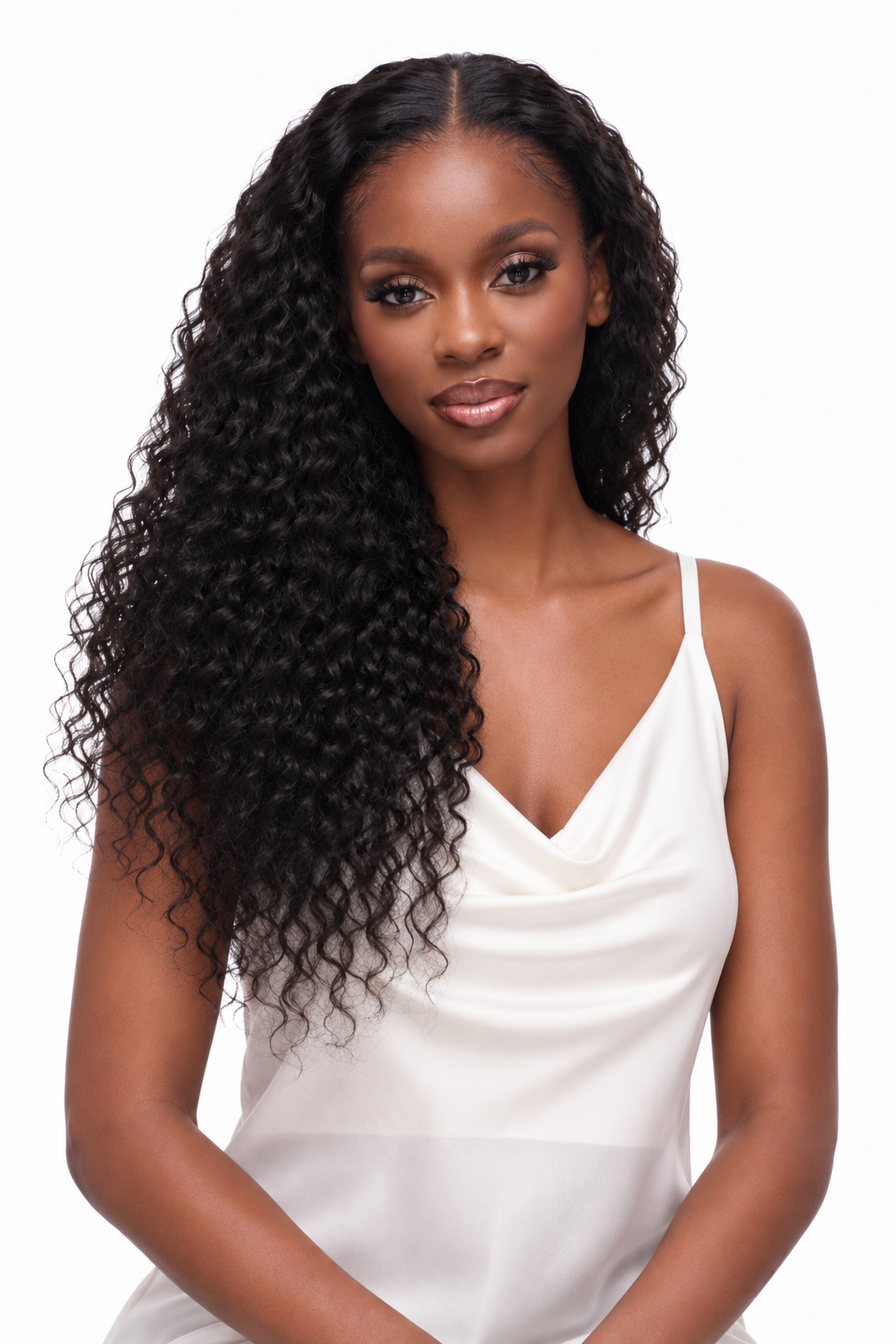 Brazilian Curly Wavy U/V-Part Wig