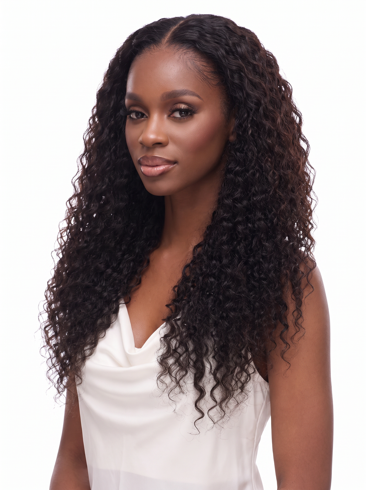 Brazilian Curly Wavy U/V-Part Wig
