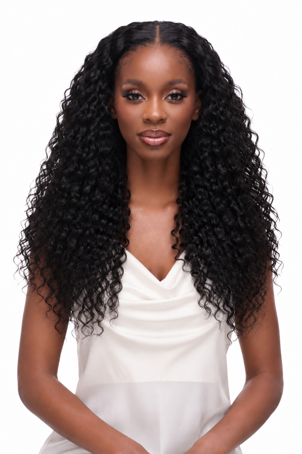 Brazilian Curly Wavy U/V-Part Wig