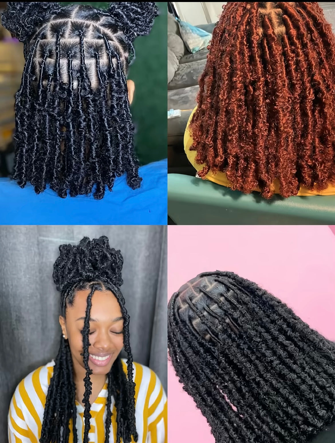 Hair Appointment Bookings: Microlink, Tape-Ins, Sew-Ins, Braids, Crotchet