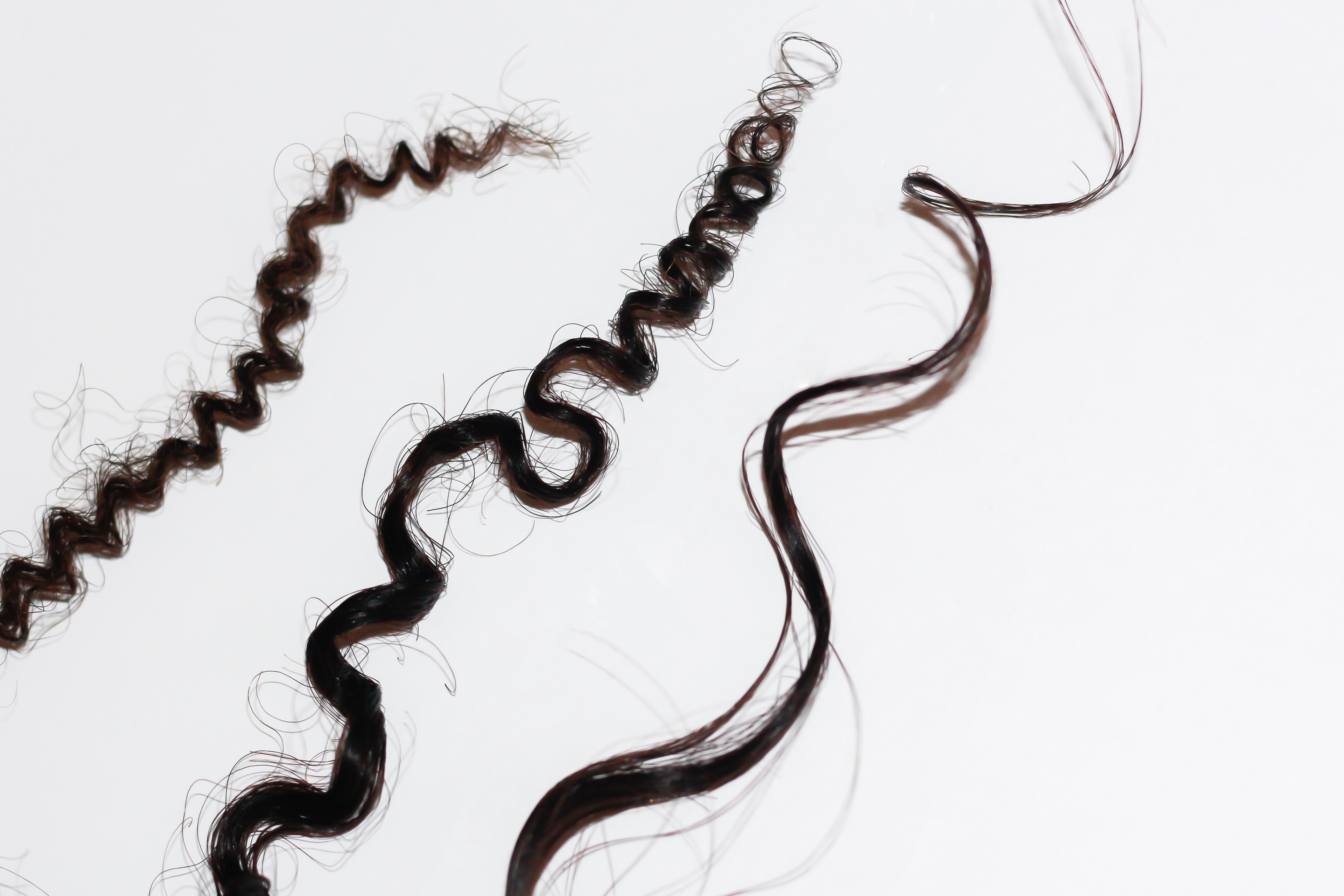 Natural Hair Extensions Samples (x4) Curly Coarse Yaki & Wavy