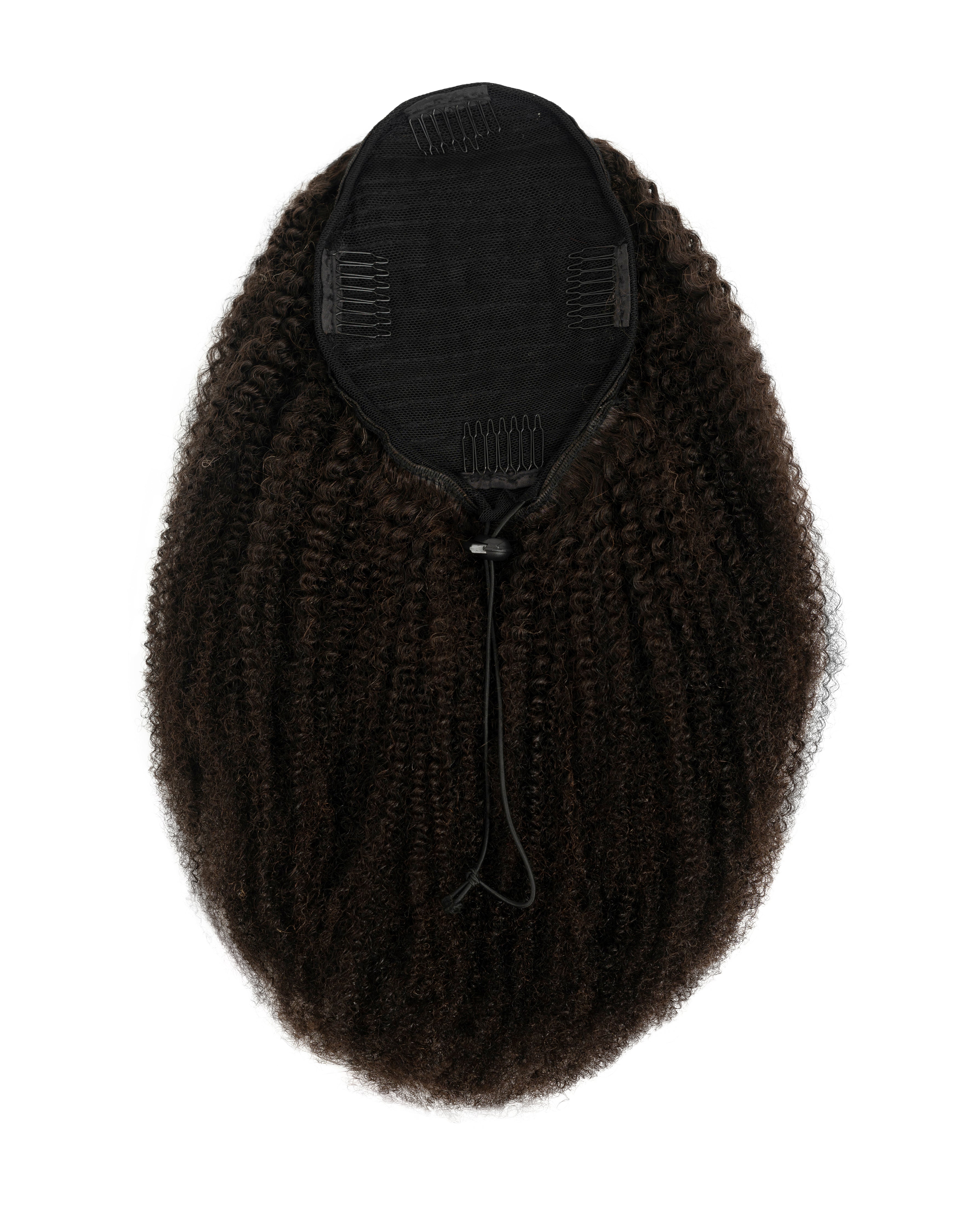 Kinky Coarse Afro Drawstring Ponytail
