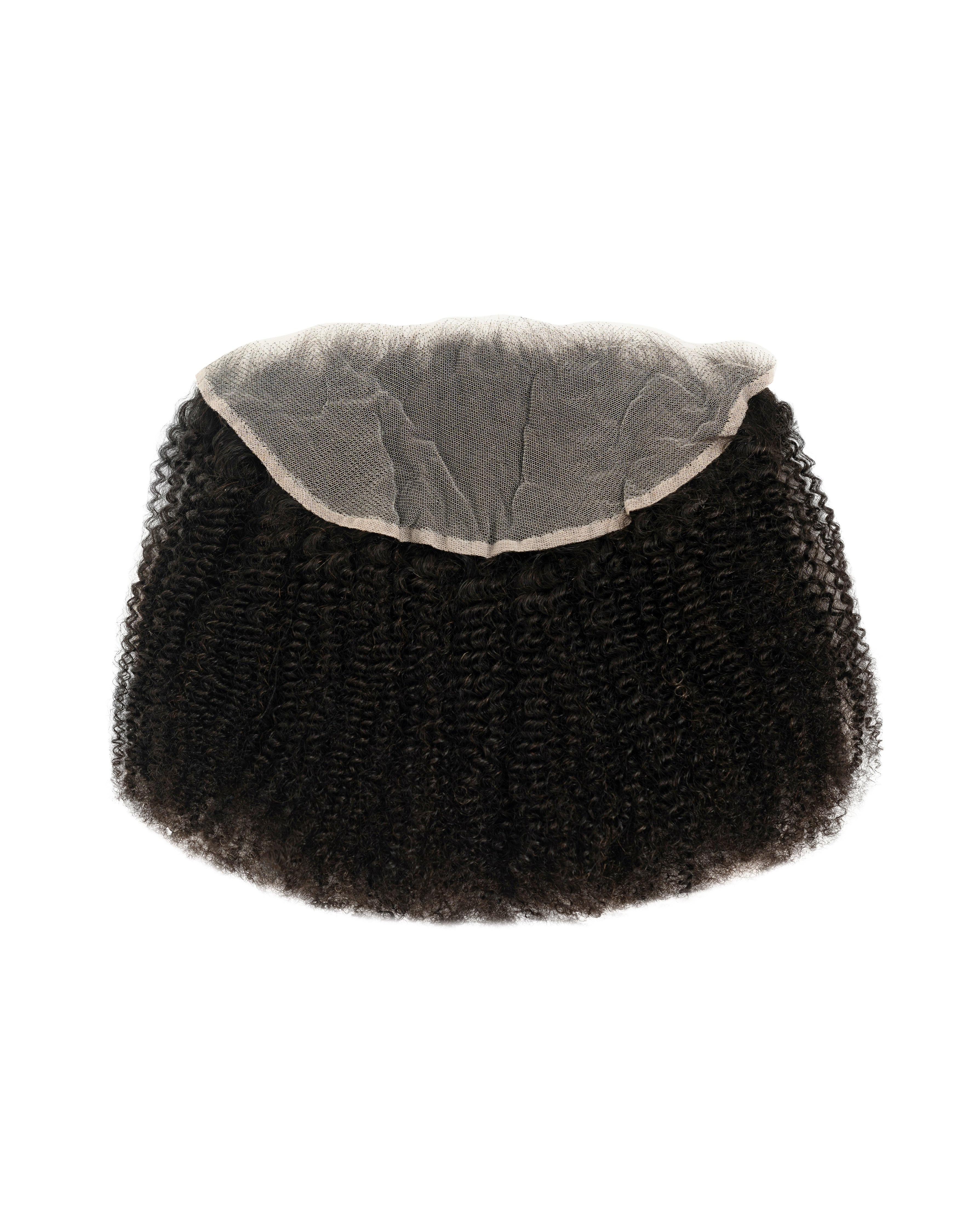 kinky coarse afro 4c human hair lace frontal with 13x6 lace