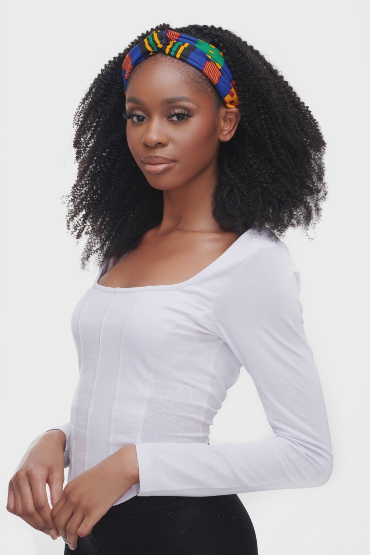 Kinky Coarse Afro Headband Wig