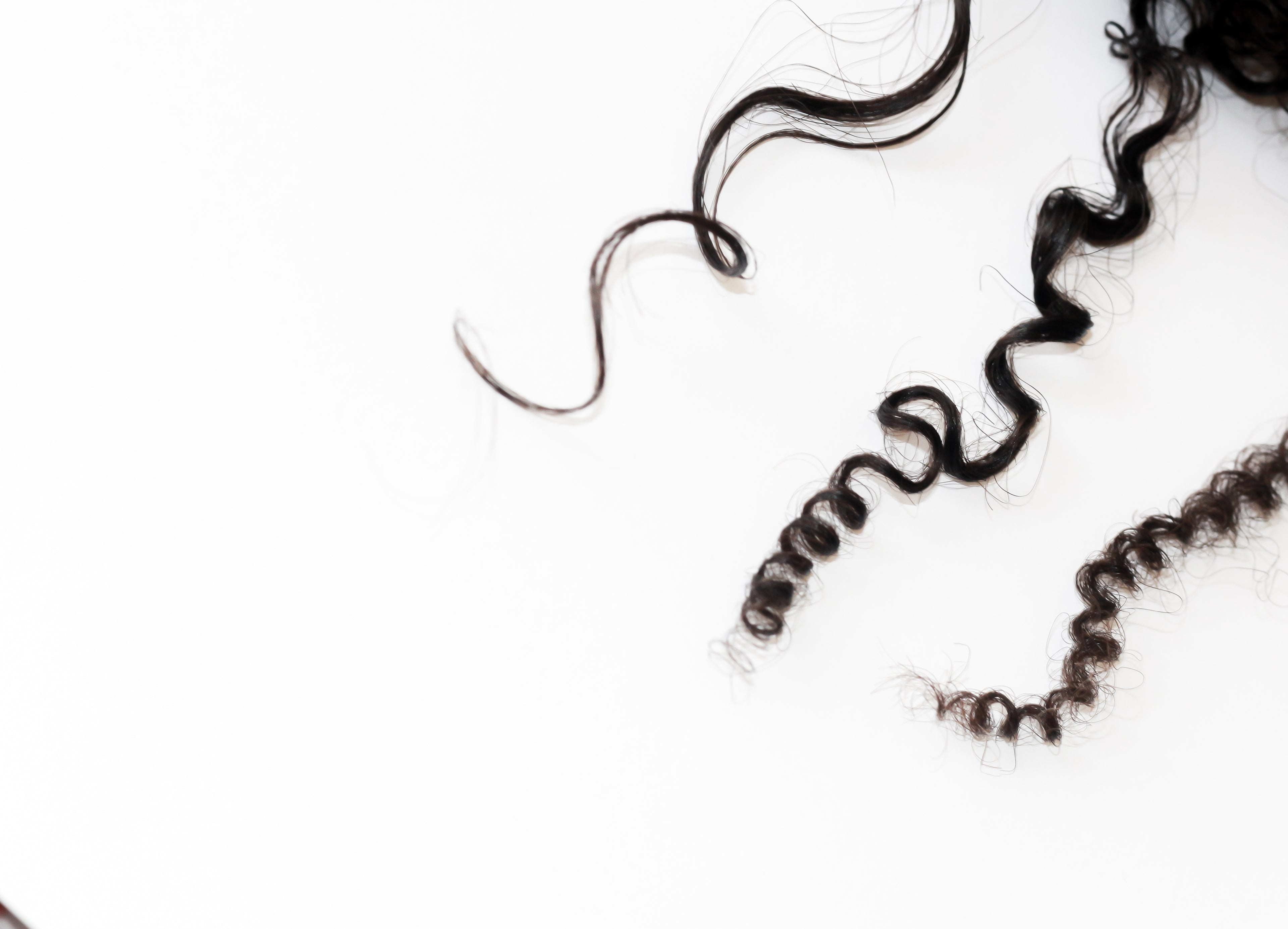 Natural Hair Extensions Samples (x4) Curly Coarse Yaki & Wavy