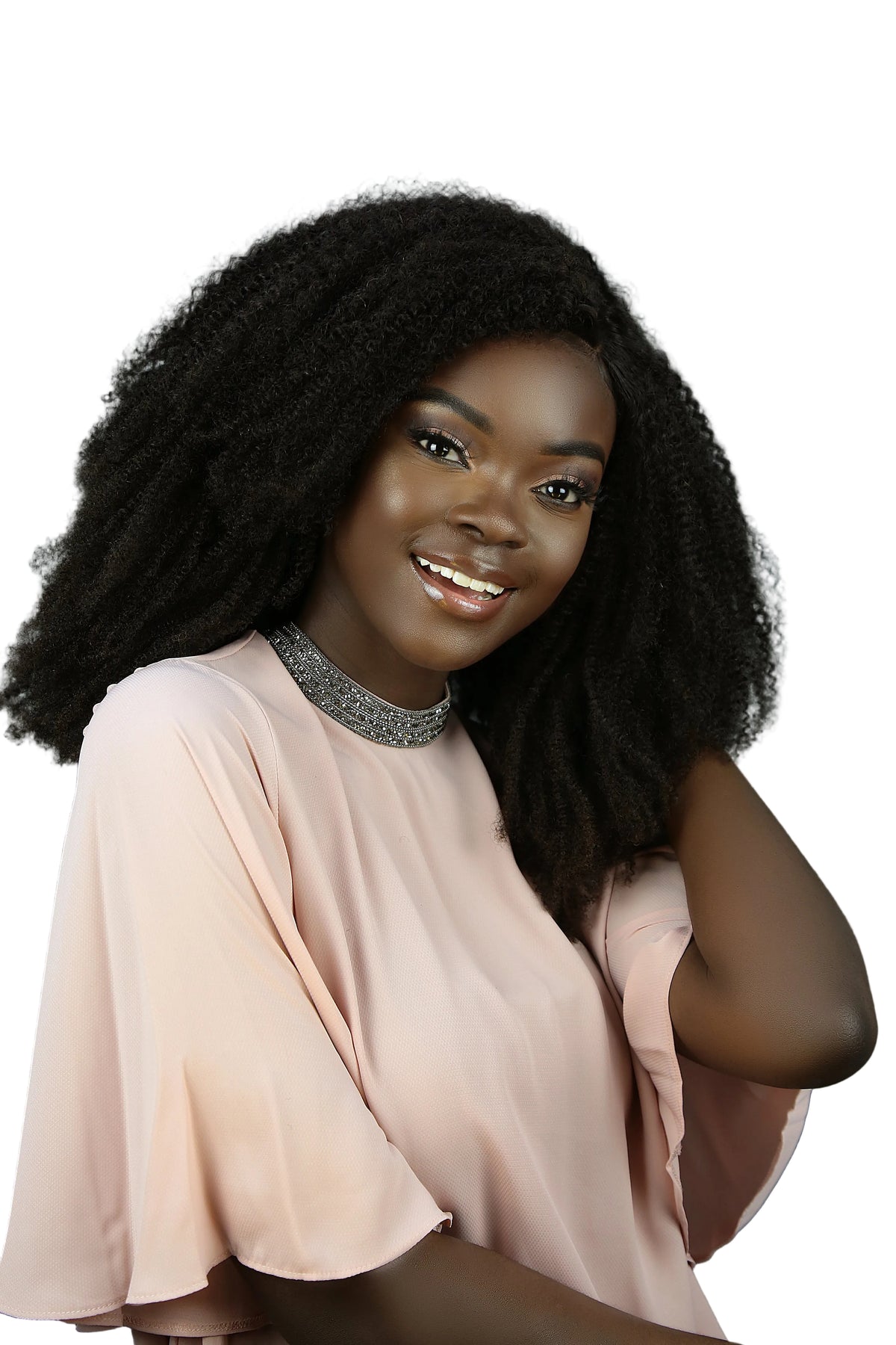 Kinky Coarse Afro Lace Front Glueless Wig 13x4/ 5x5