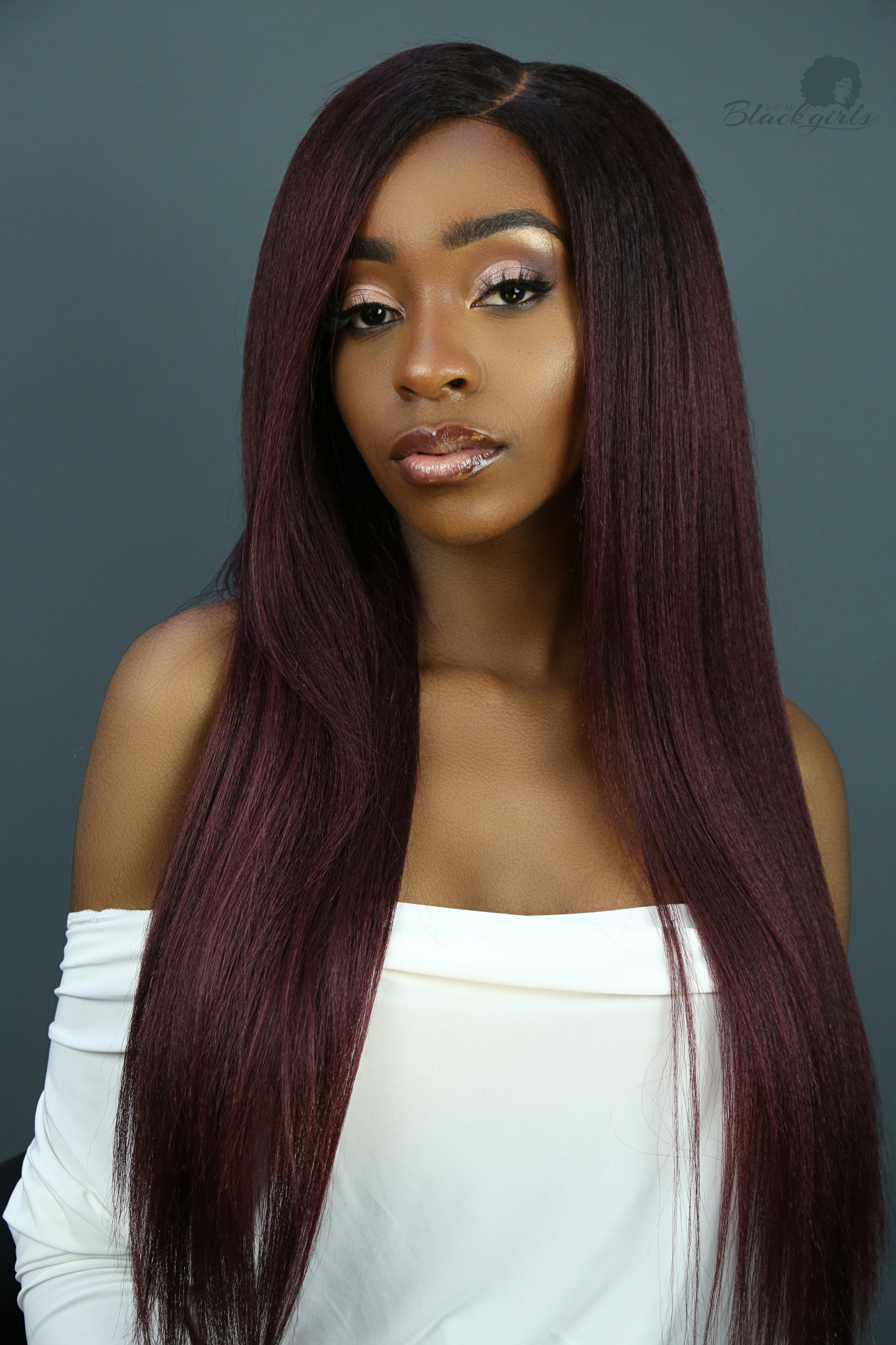 Brown kinky straight lace with 5x5 closure