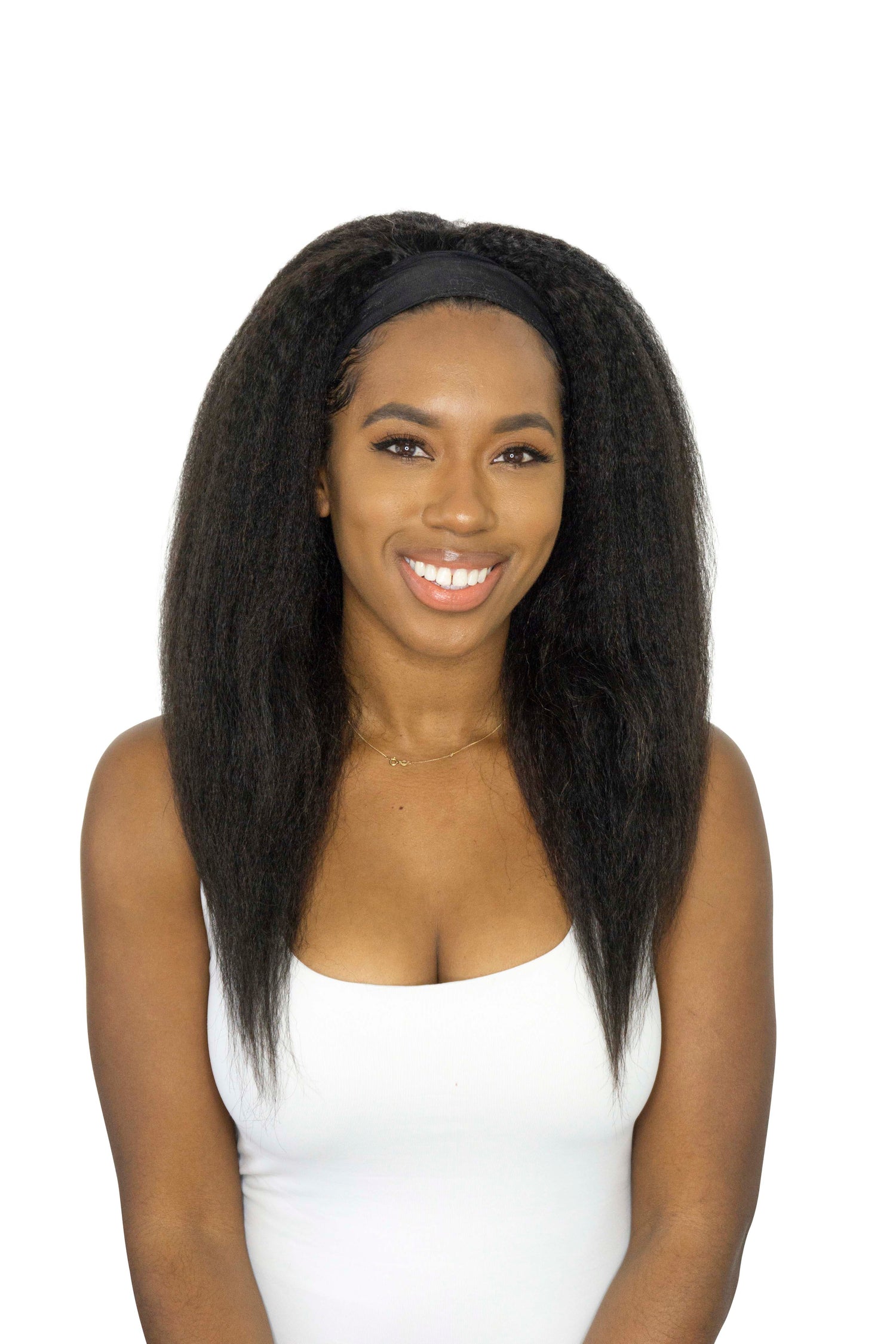 Kinky Straight Yaki Headband Wig