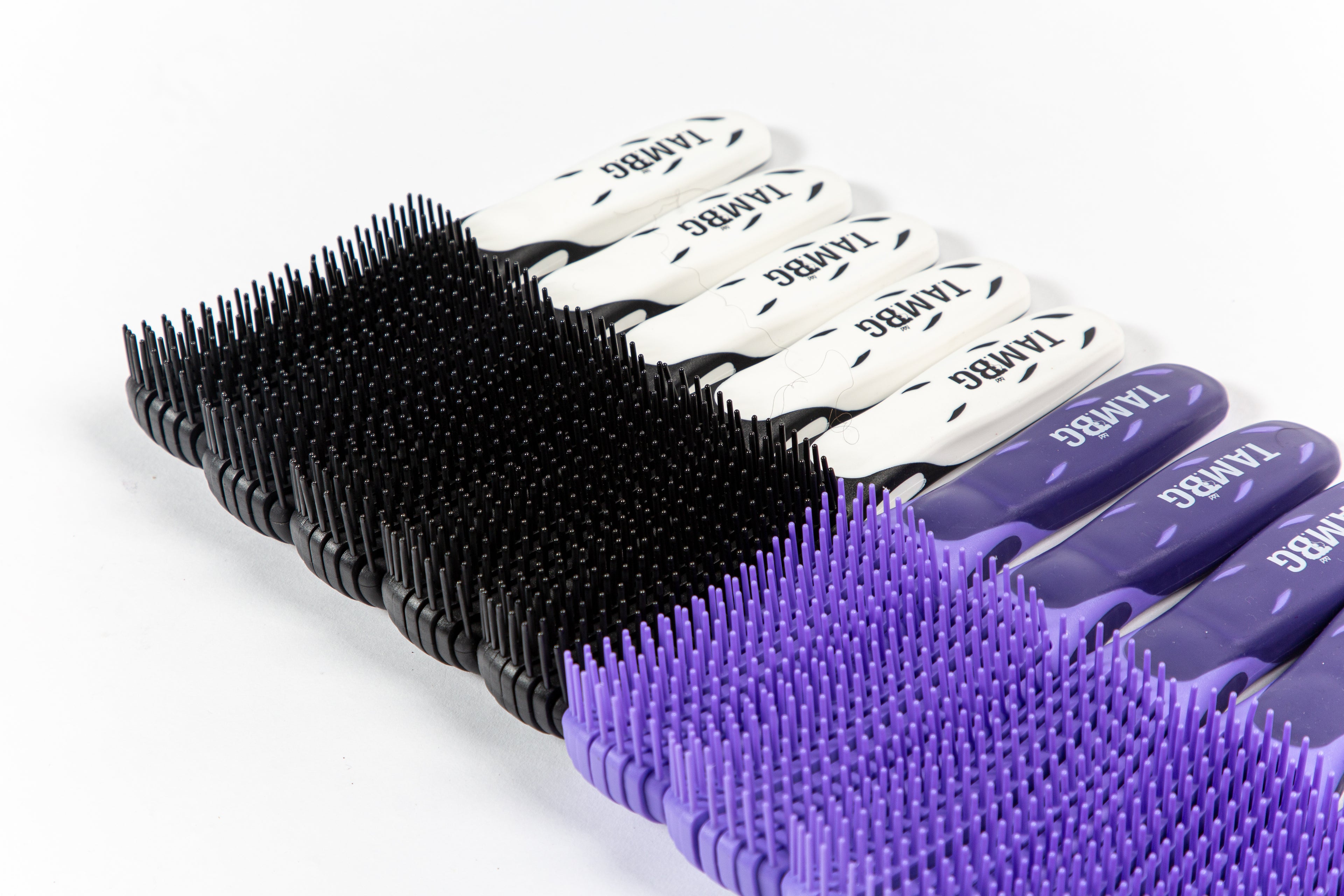 Detangler brush for thick Afro kinky curly hair