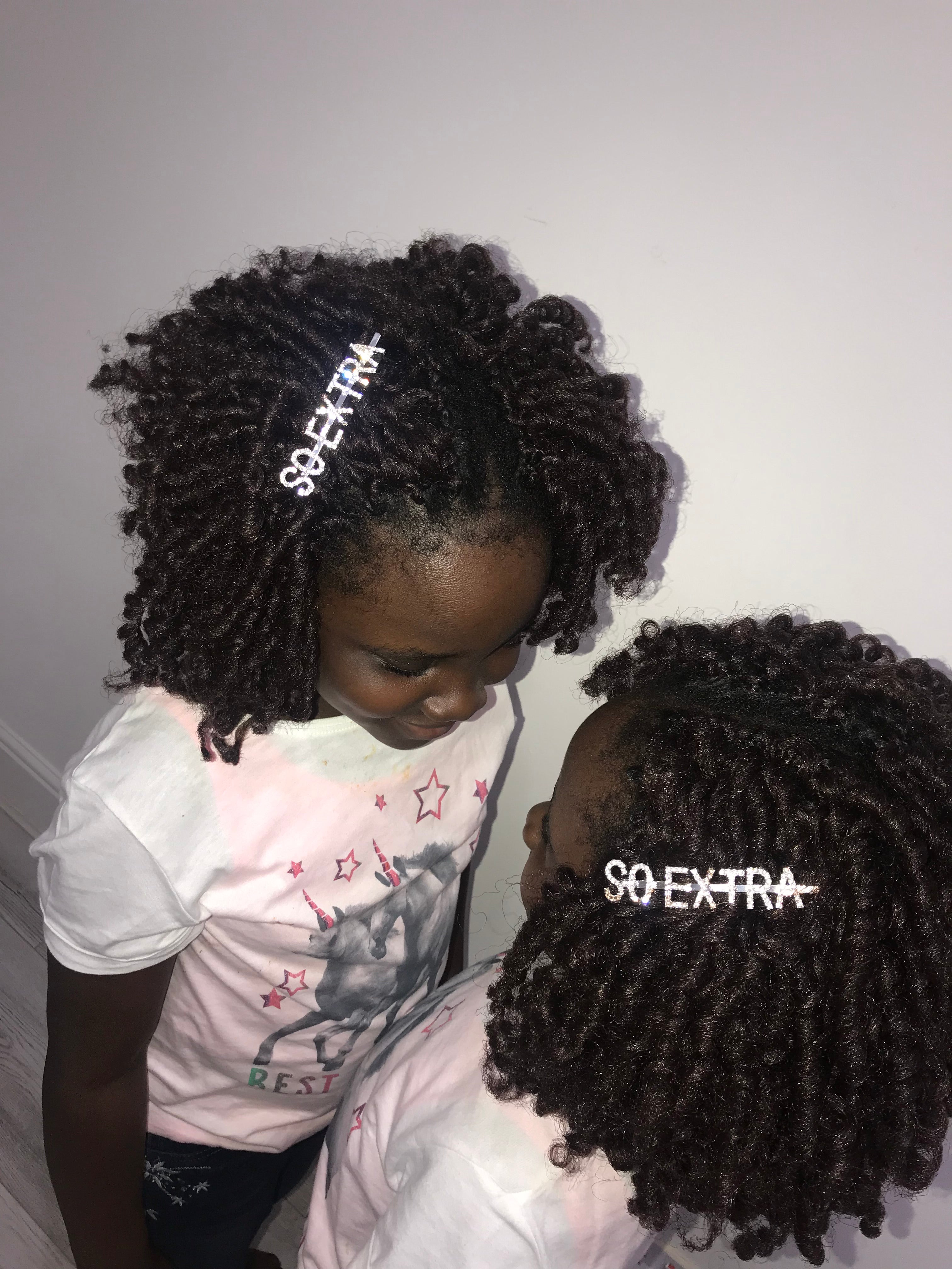 Word/Slogan Hair Clip Diamante Rhinestone Bobby Pin (Non-Toxic Bling)