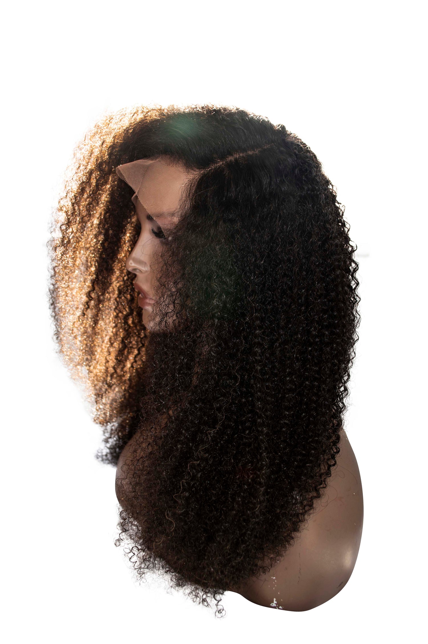 Kinky Coarse Afro Lace Front Glueless Wig 13x4/ 5x5