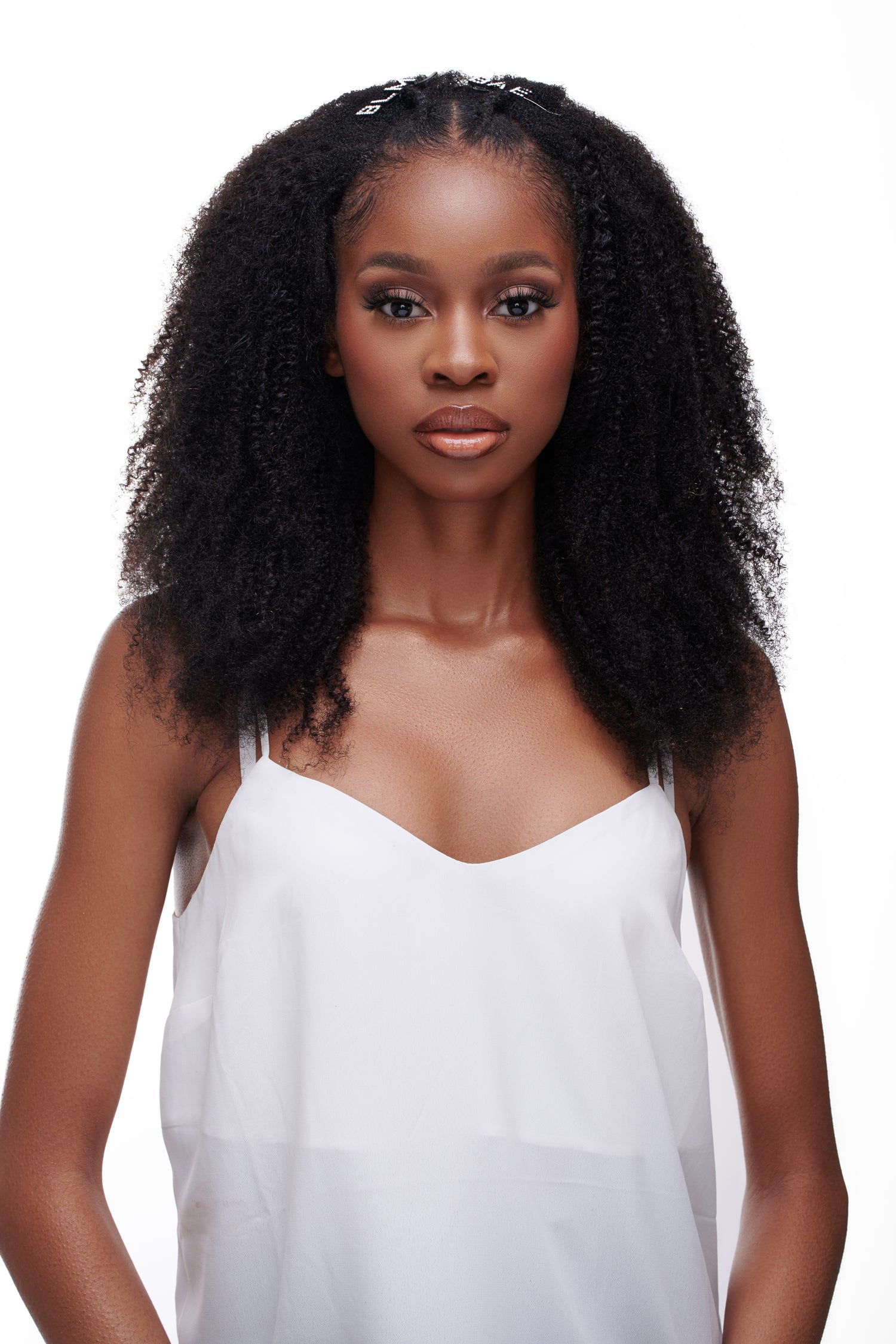 Kinky Coarse Afro U/V-Part Wig