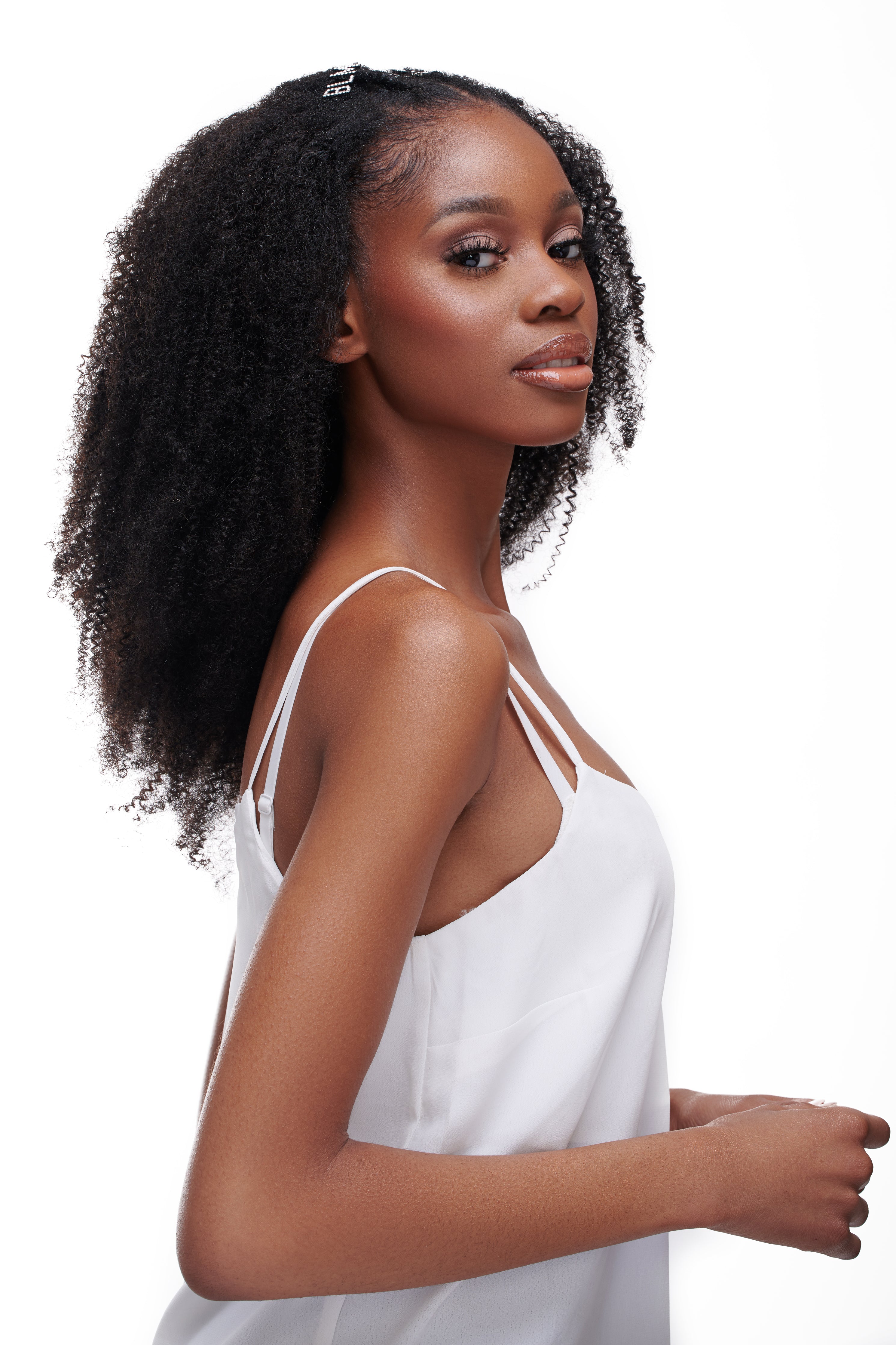 Kinky Coarse Afro U/V-Part Wig
