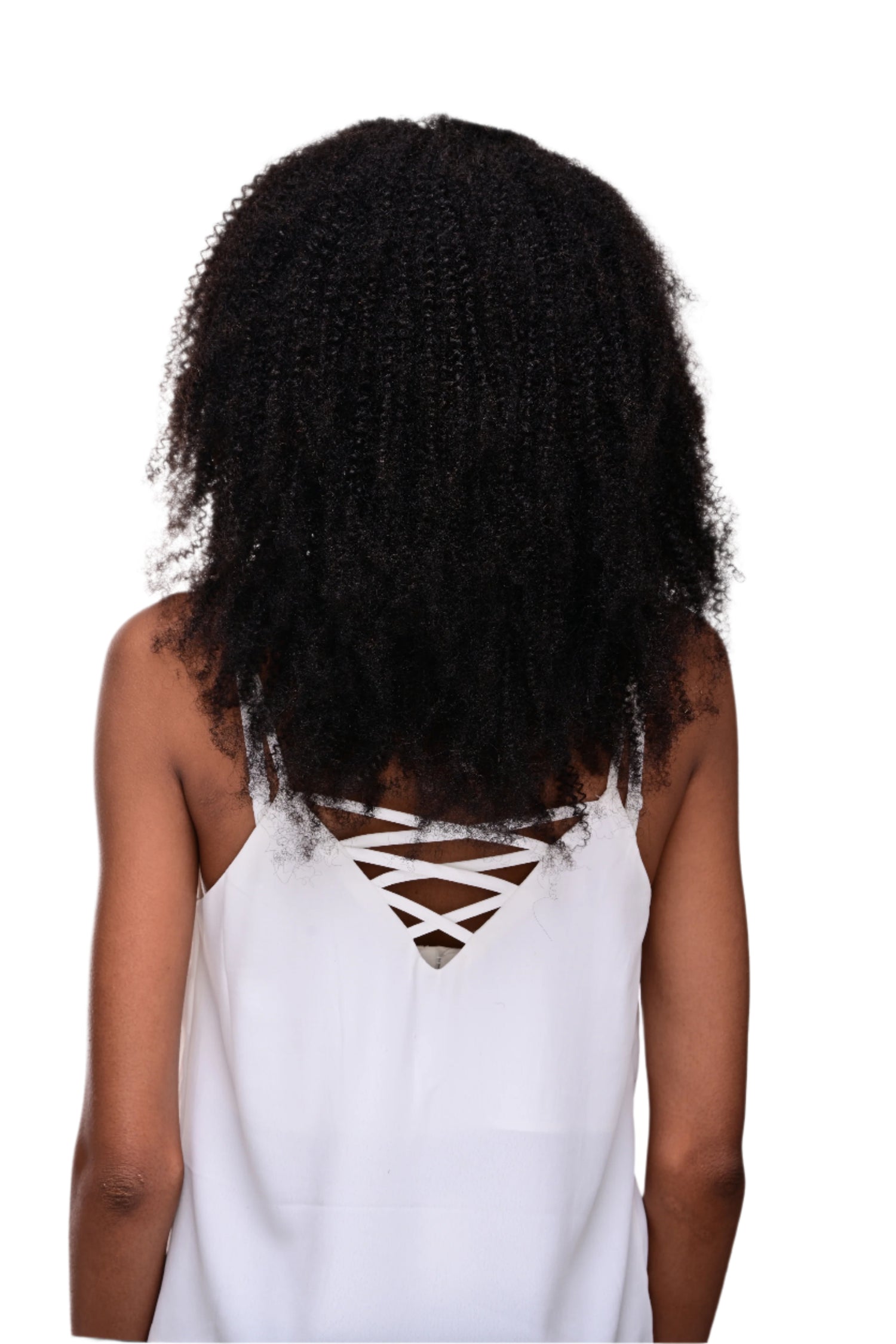 Kinky Coarse Afro U/V-Part Wig