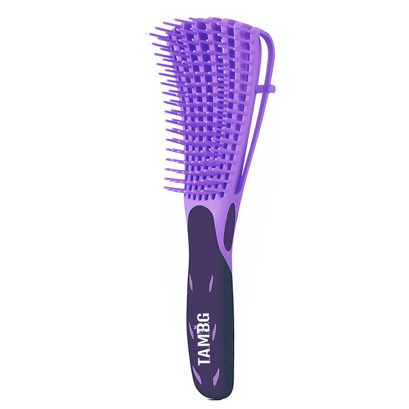 Detangler brush for thick Afro kinky curly hair