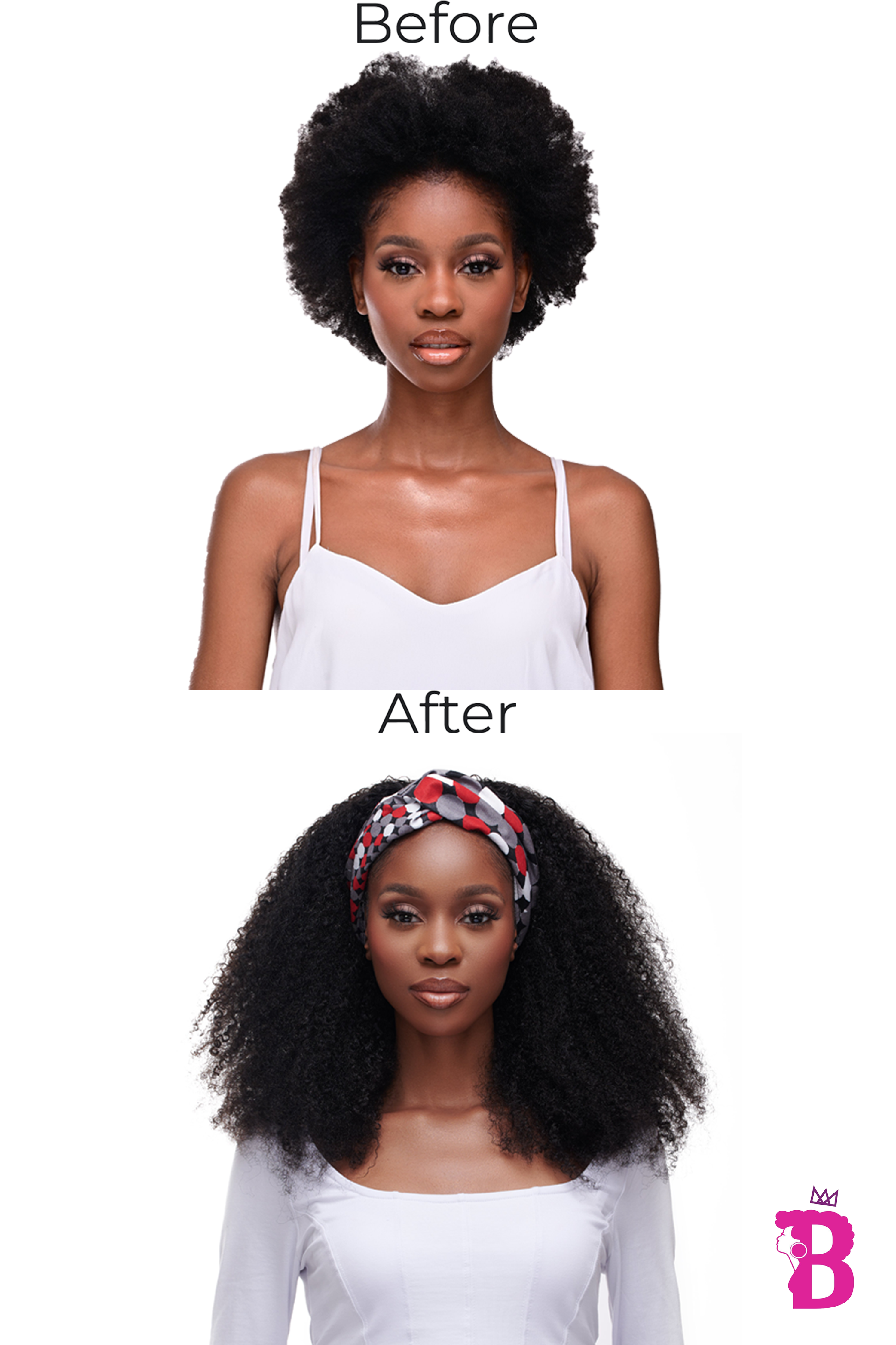 Kinky Curls Curly Headband Wig