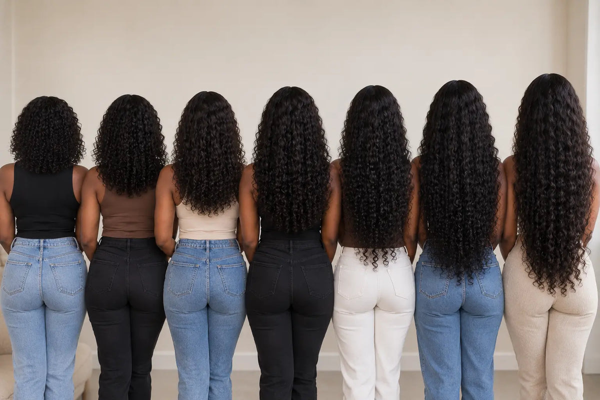 Curly Hair Extension Length Chart: Where 12"–24" Actually Falls on Textured Hair
