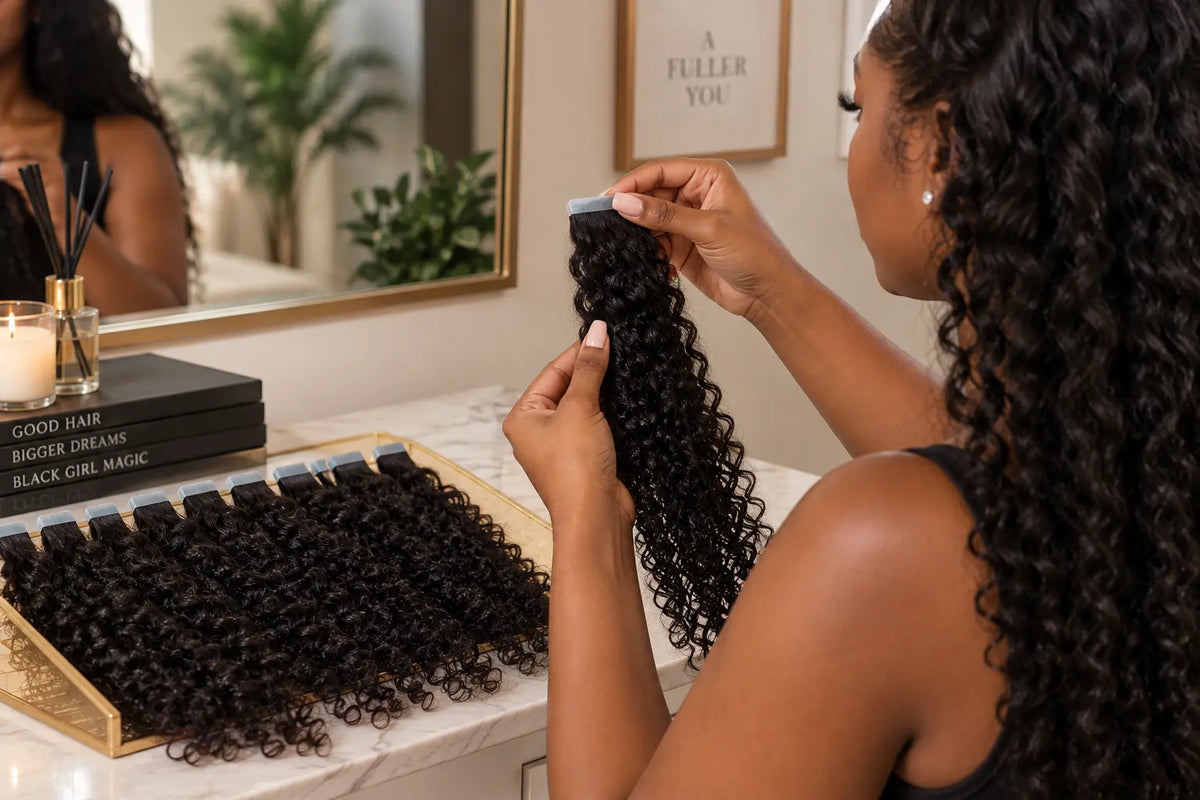 How Many Bundles, Wefts, or Tape-Ins Do You Need for a Full Head?