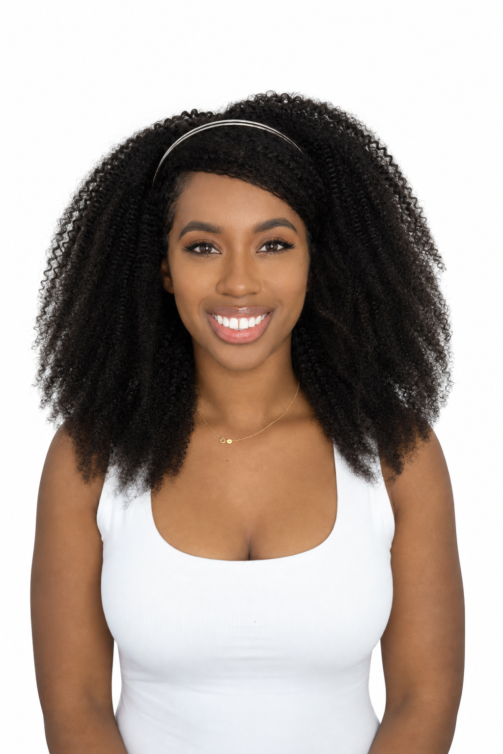 Kinky Coarse Afro Headband Wig
