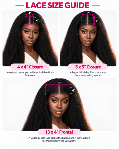 Kinky Curls Curly Lace Front/ Glueless Wig 13x4/ 5x5