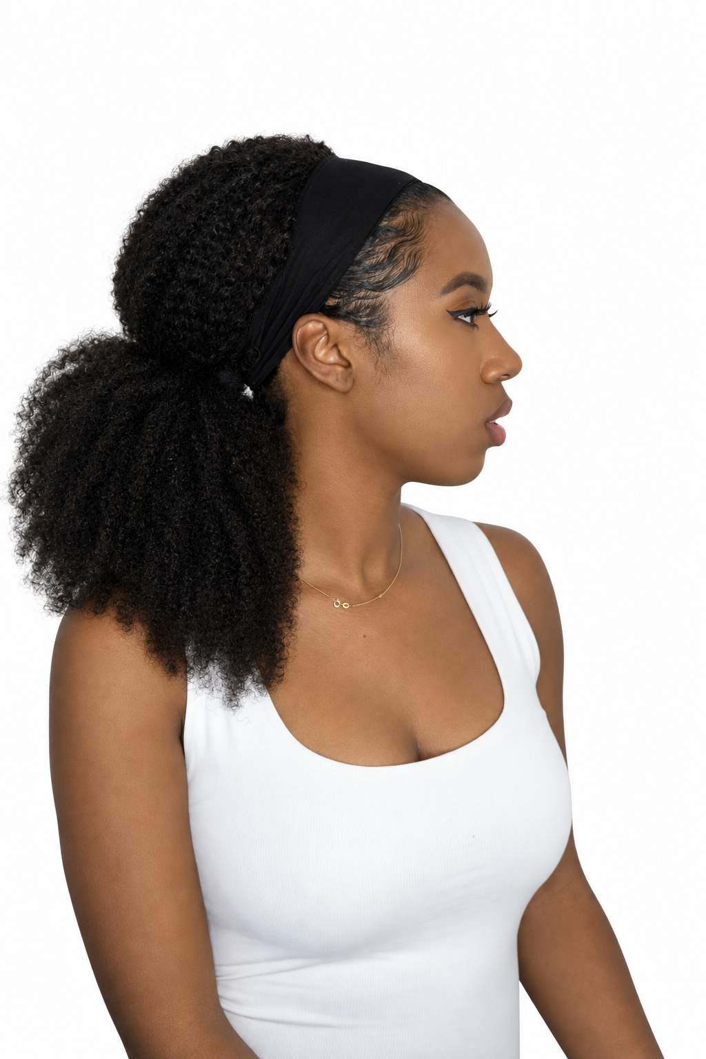 Kinky Coarse Afro Headband Wig