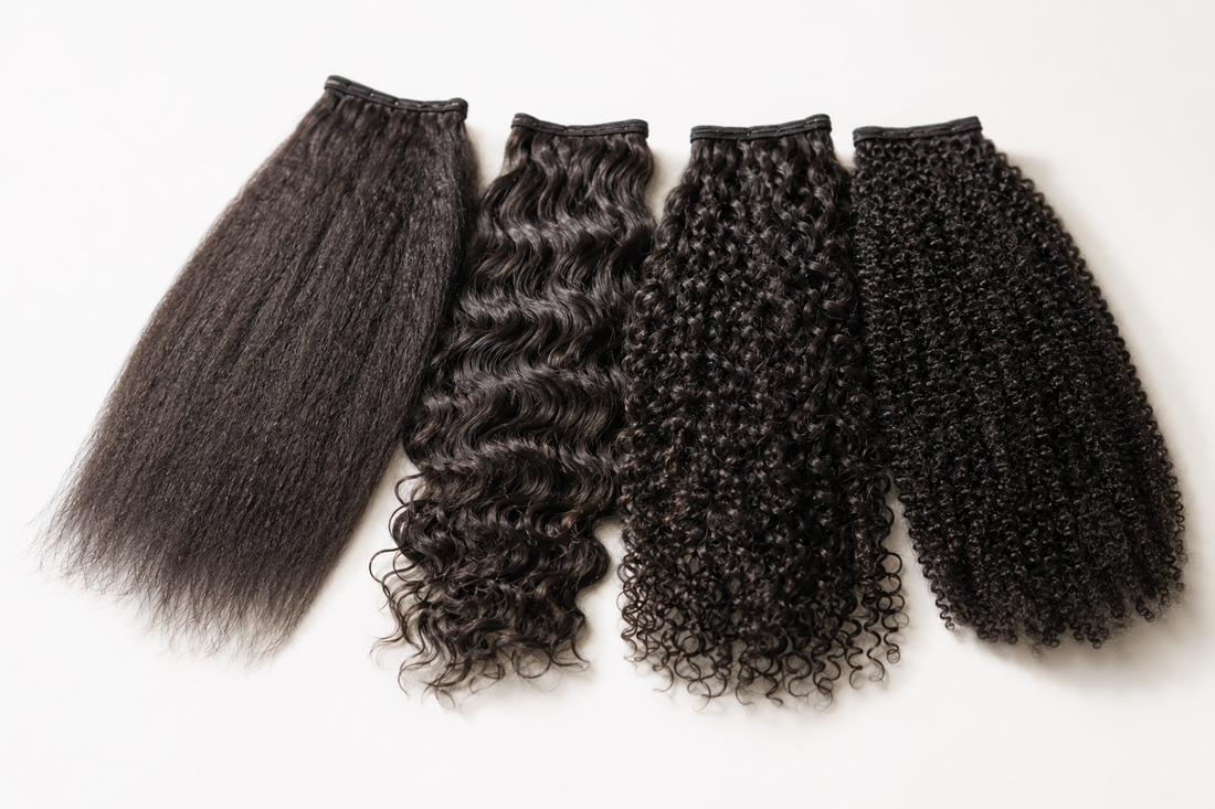 Curly Tape-In Hair Extensions – Natural Kinky, Afro, Coily, Yaki Textures