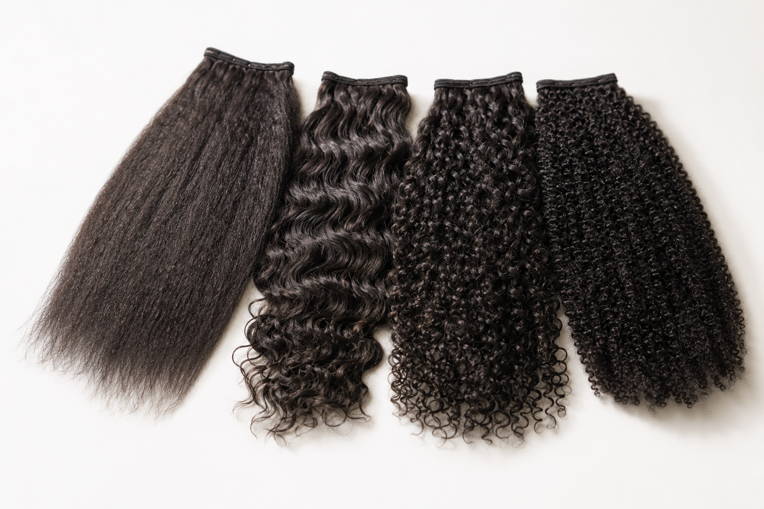 Curly Tape-In Hair Extensions – Natural Kinky, Afro, Coily, Yaki Textures