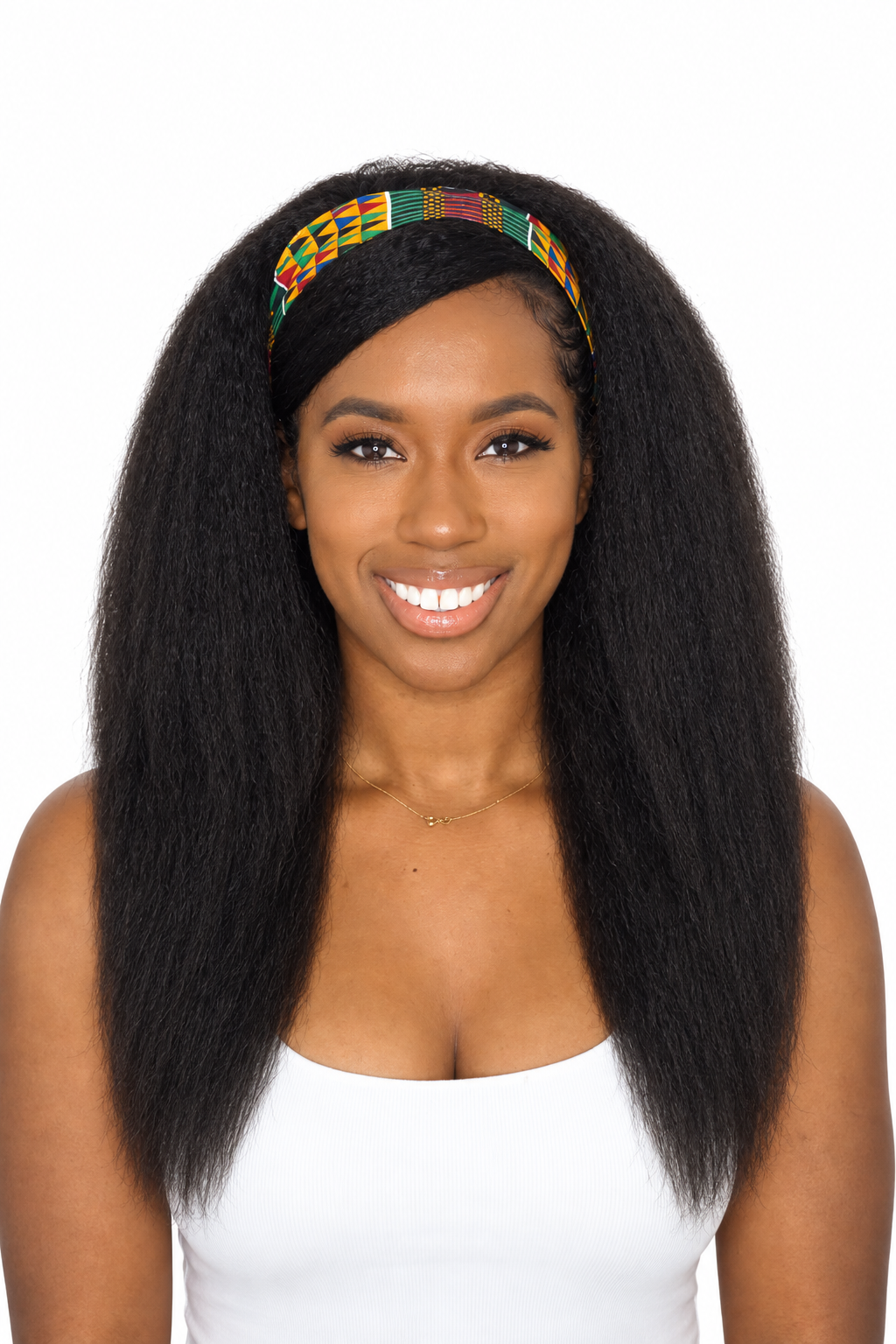 Kinky Straight Yaki Headband Wig
