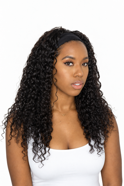 Brazilian Curly Wavy Headband Wig