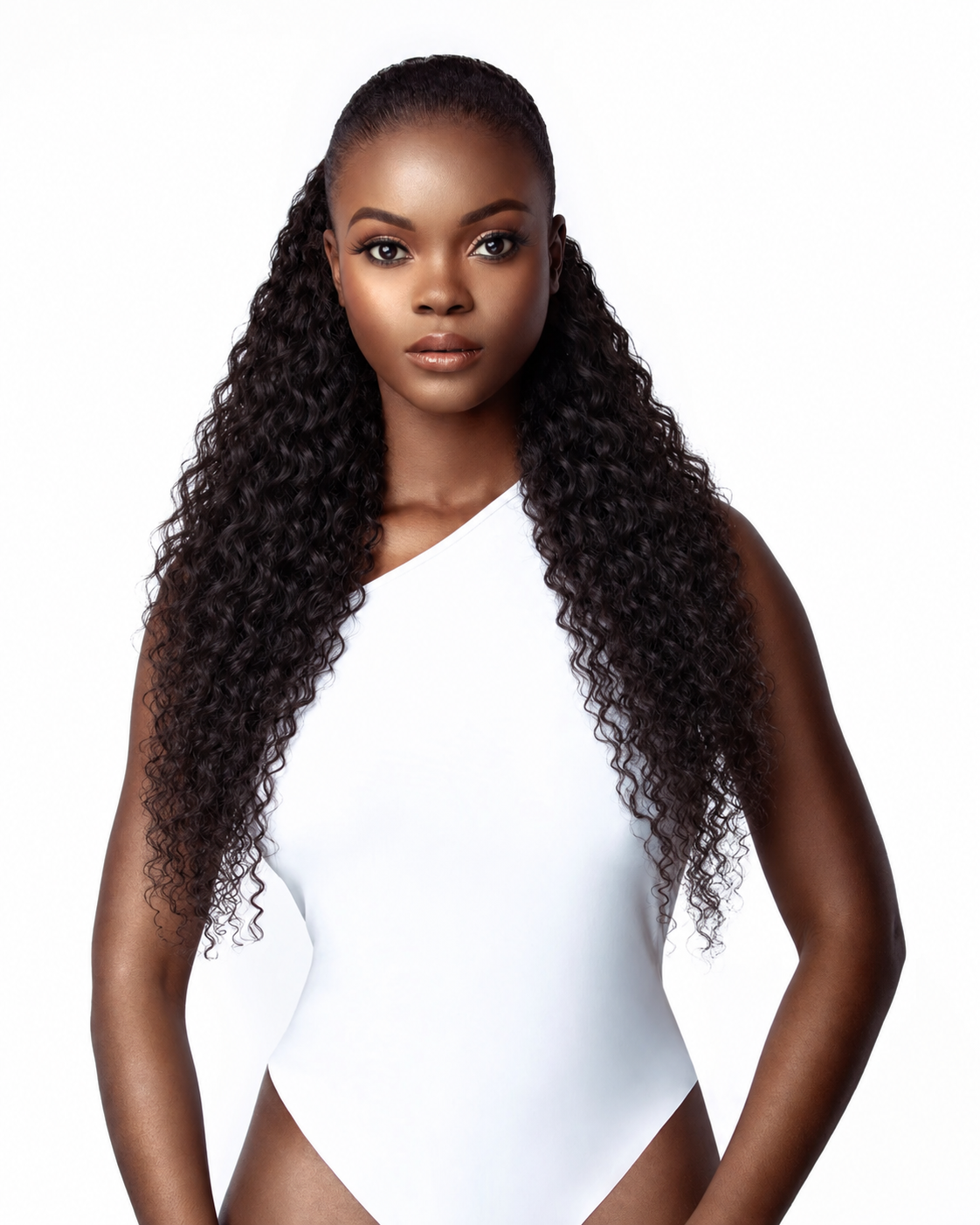 Brazilian Curly Wavy Drawstring Ponytail