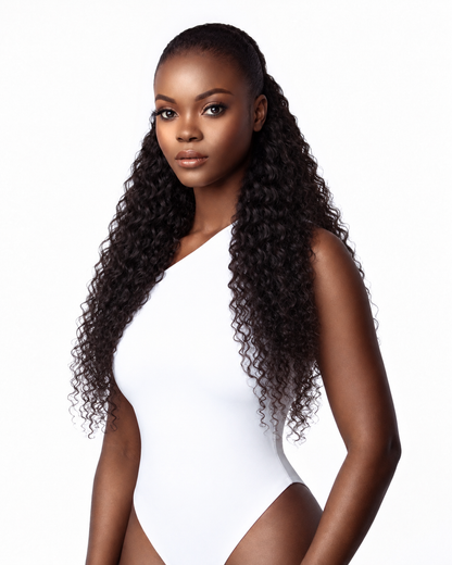 Brazilian Curly Wavy Drawstring Ponytail