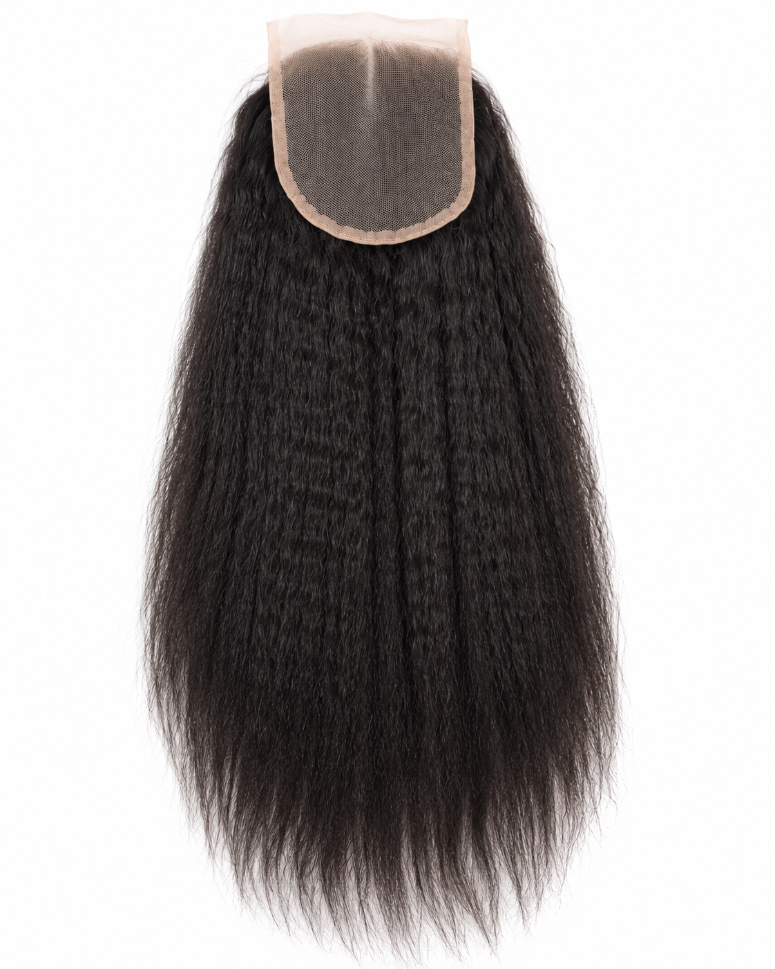 Kinky straight Yaki lace closure and frontal