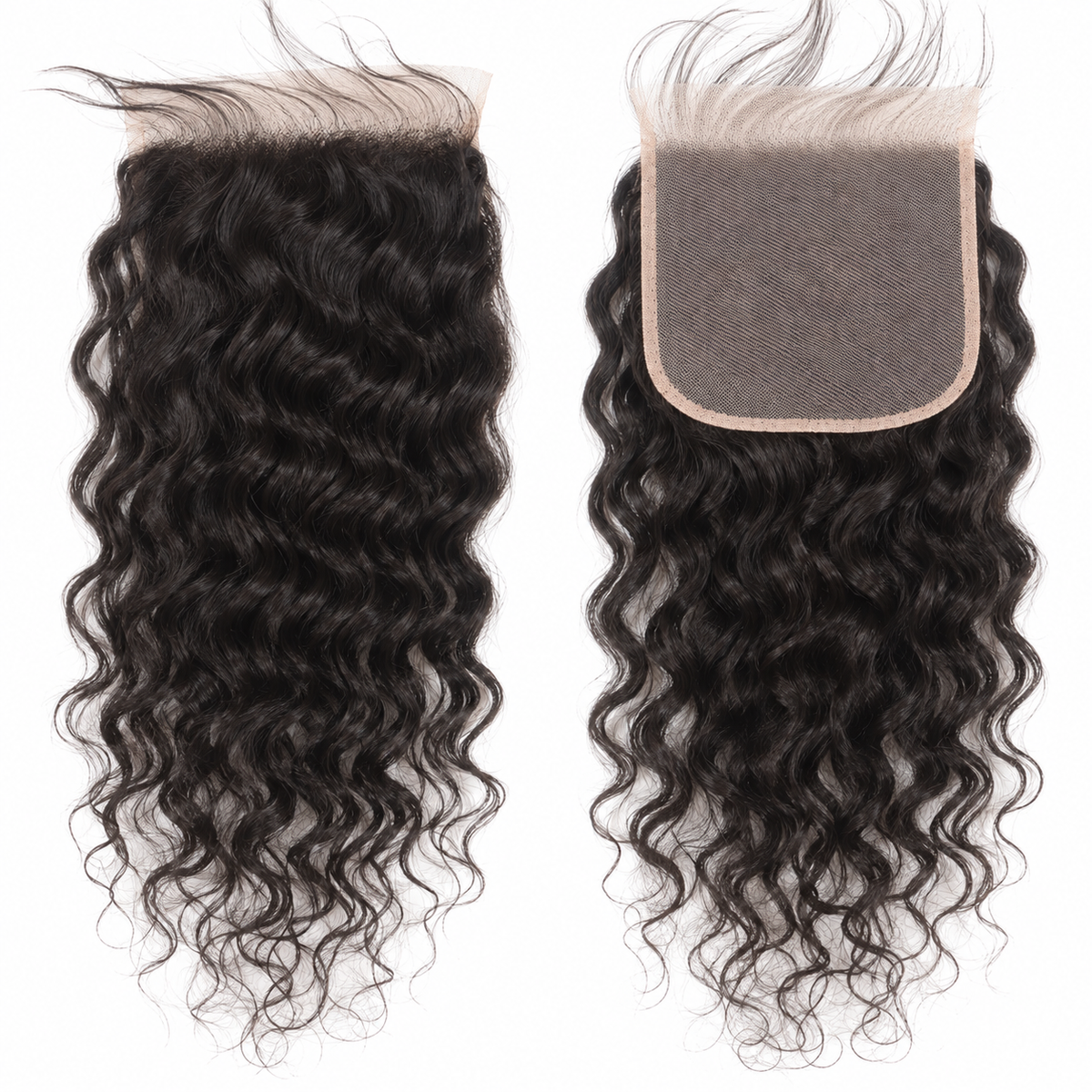 Brazilian Curly Wavy Lace Closure &amp; Frontal