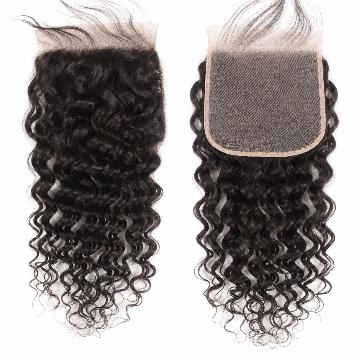 Brazilian Curly Wavy Lace Closure &amp; Frontal