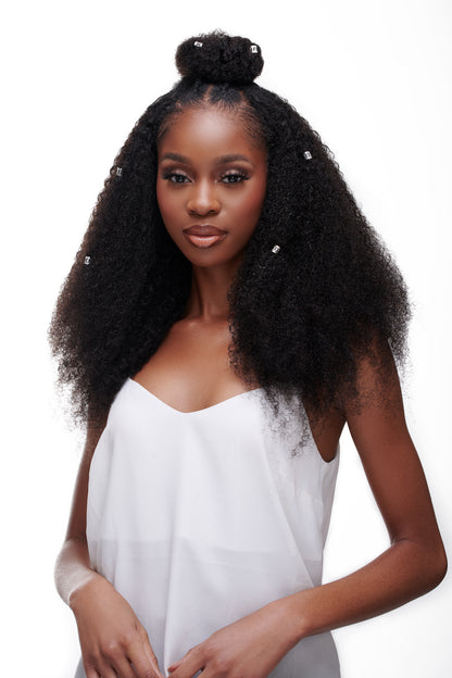 Kinky Curls Curly U/V-Part Wig