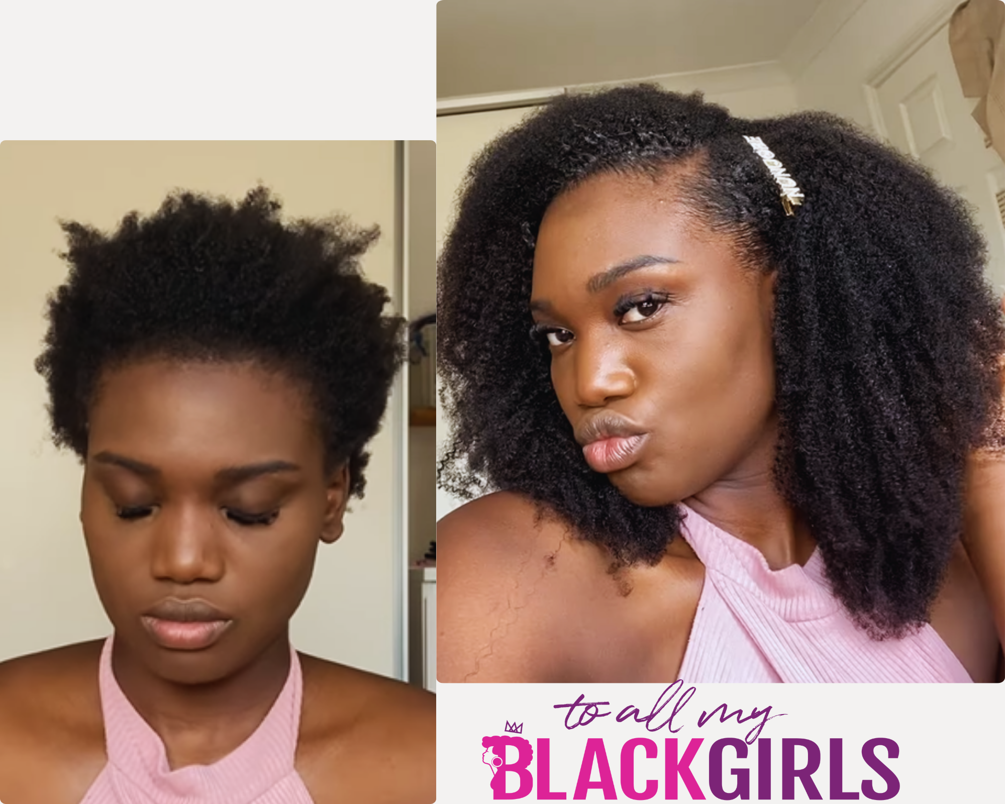 Curly Microlinks (I-tip) Extensions- Kinky Curly Straight Coarse Afro