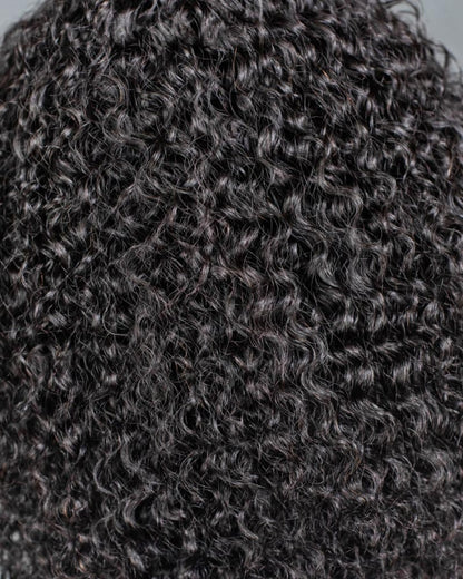 Kinky curly human hair U-part wig
