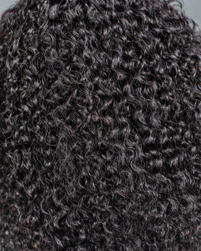 Brazilian curly human hair U-part wig