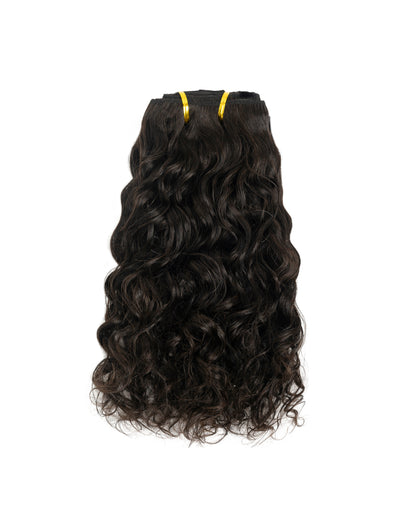 14 inch Brazilian curly human hair weft