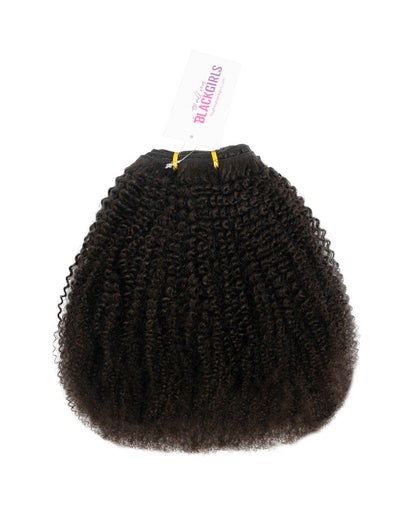 kinky coarse afro weft human hair bundle