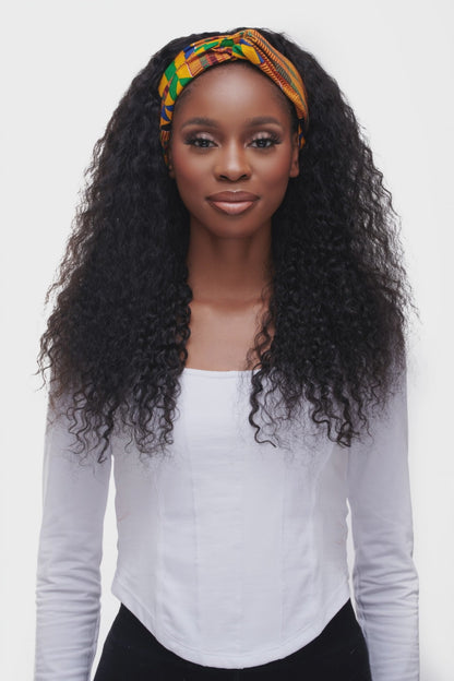 Brazilian Curly Wavy Headband Wig