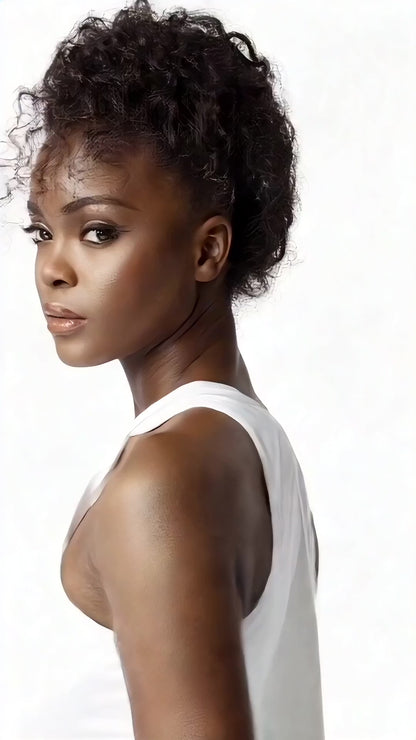 Brazilian Curly Wavy Drawstring Ponytail