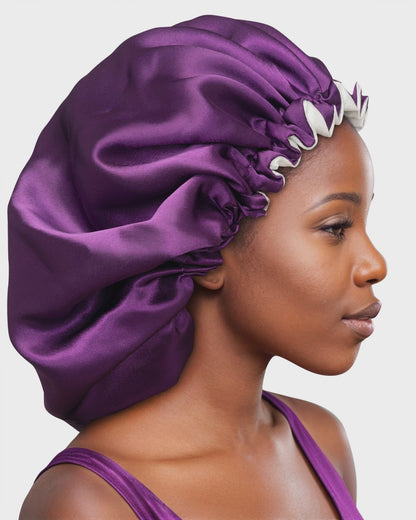 Double-sided High quality Adjustable Satin Bonnet &amp; Scrunchies