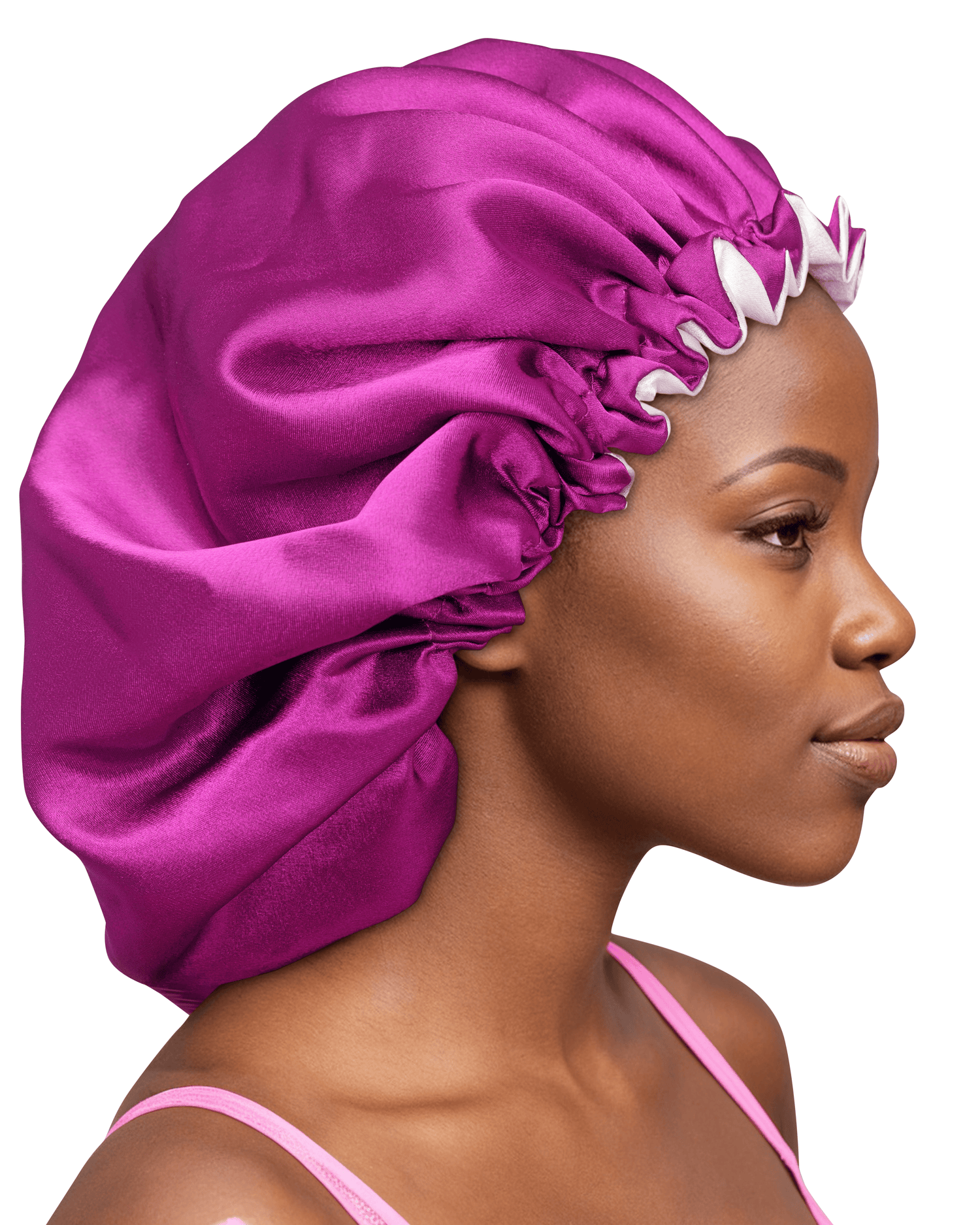Double-sided High quality Adjustable Satin Bonnet &amp; Scrunchies