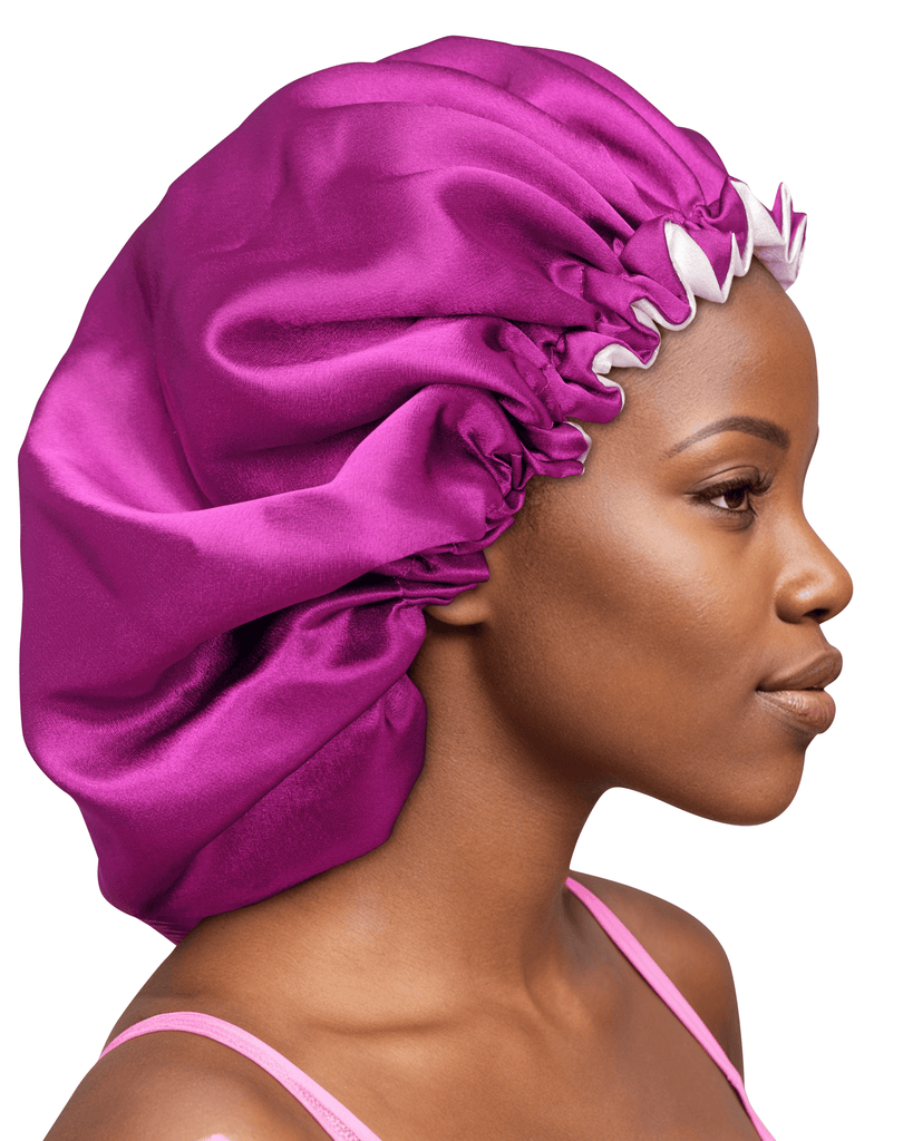 Double-sided High quality Adjustable Satin Bonnet & Scrunchies