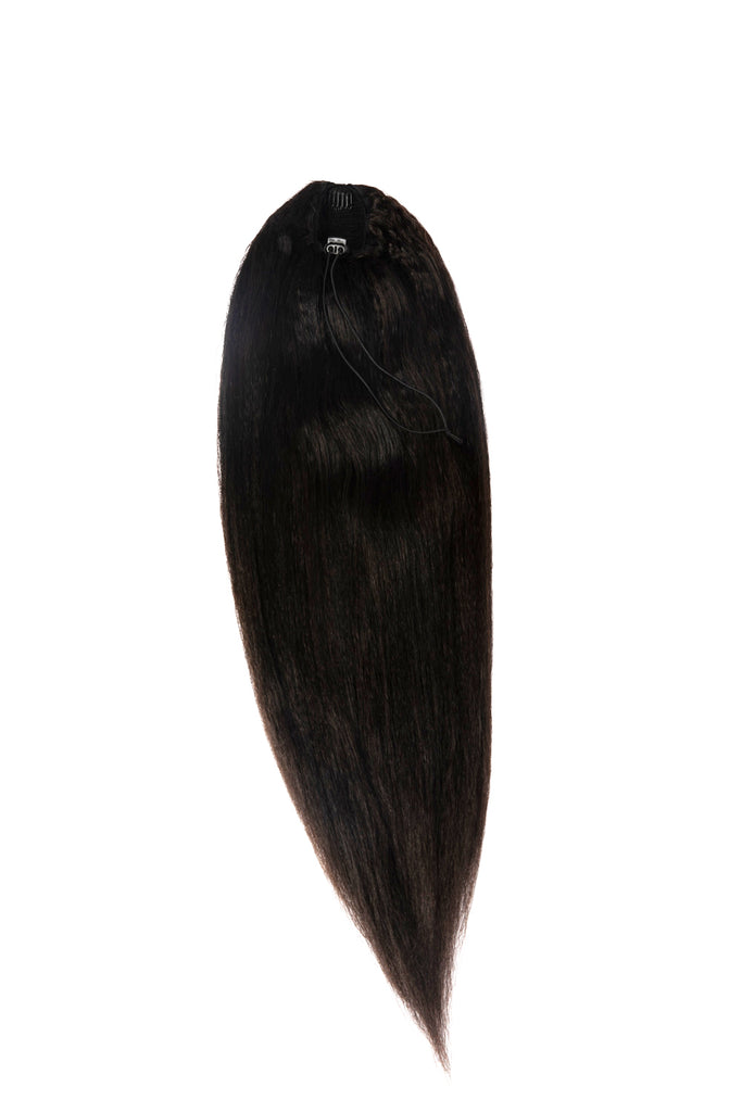 Kinky Straight Yaki Drawstring Ponytail