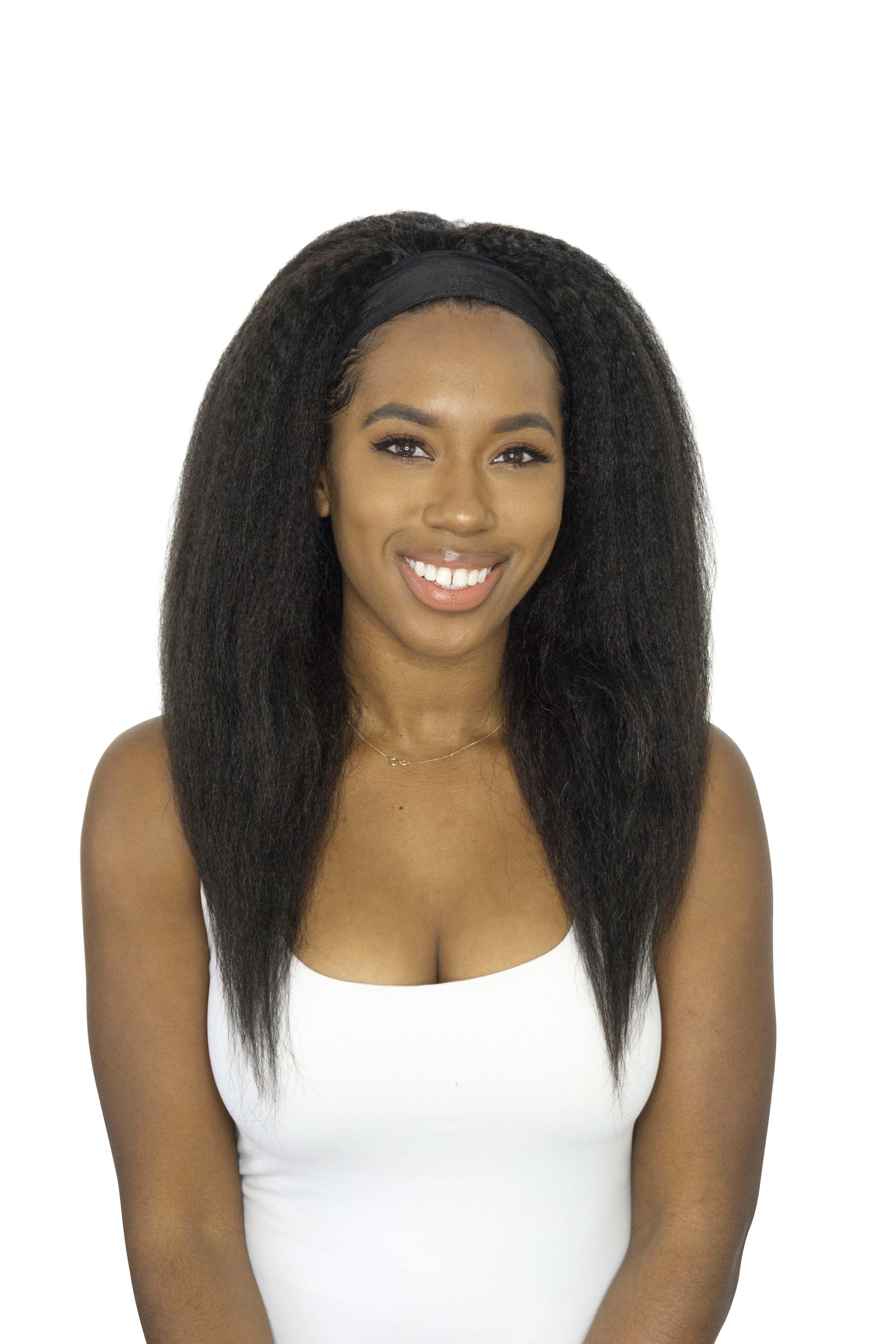 Kinky Straight Yaki Headband Wig